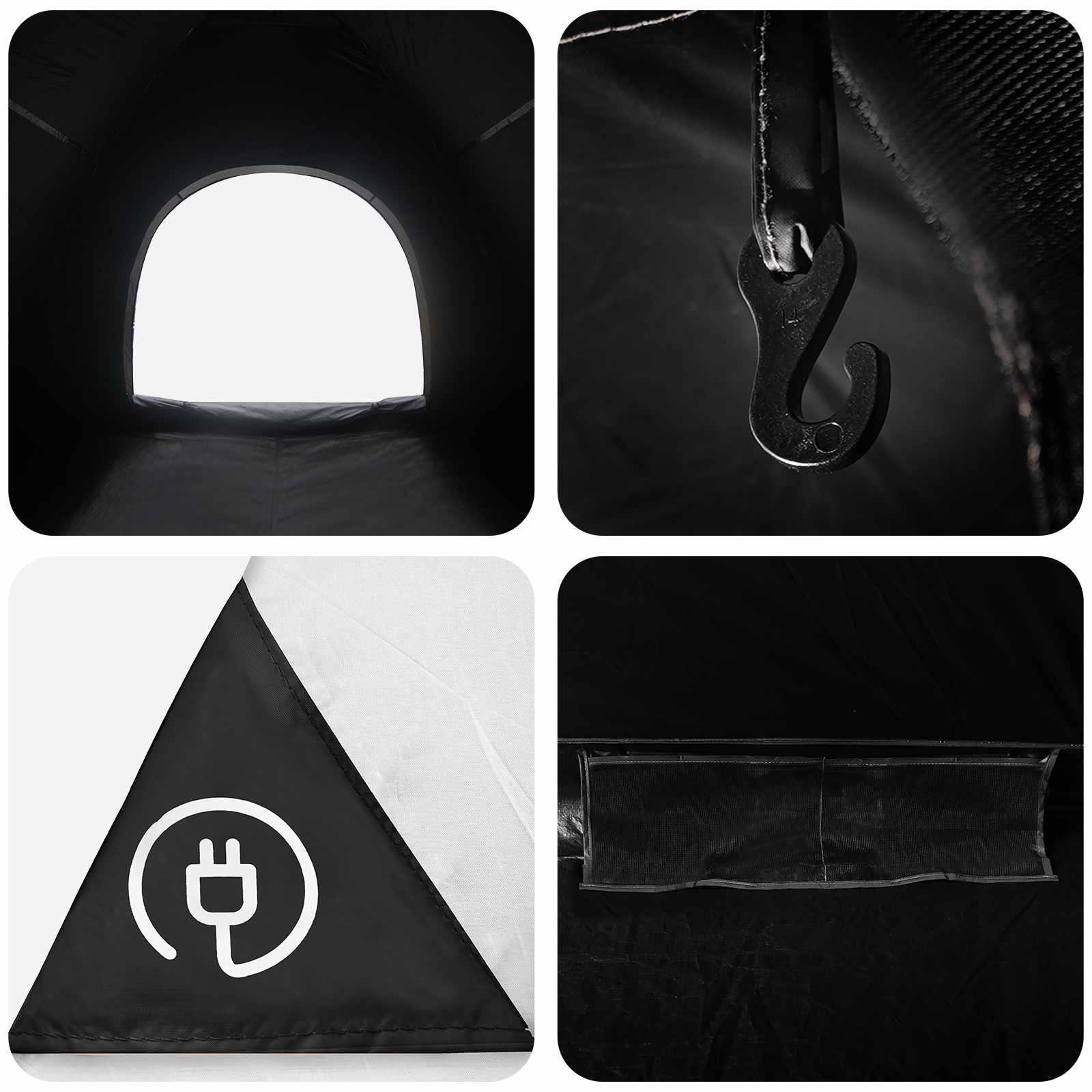 Tenda da campeggio 4 persona Bianco Blackout