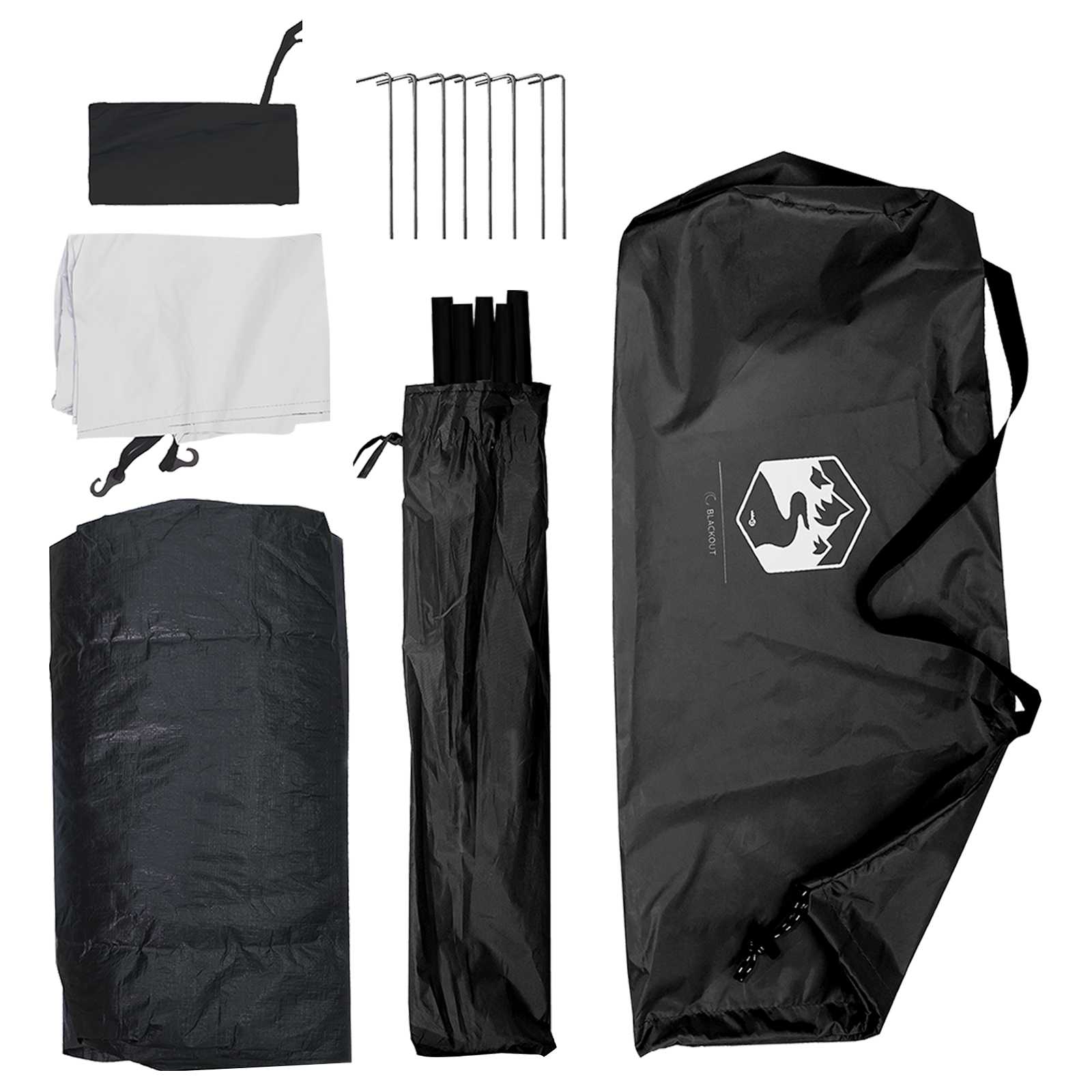 Tenda da campeggio 4 persona Bianco Blackout