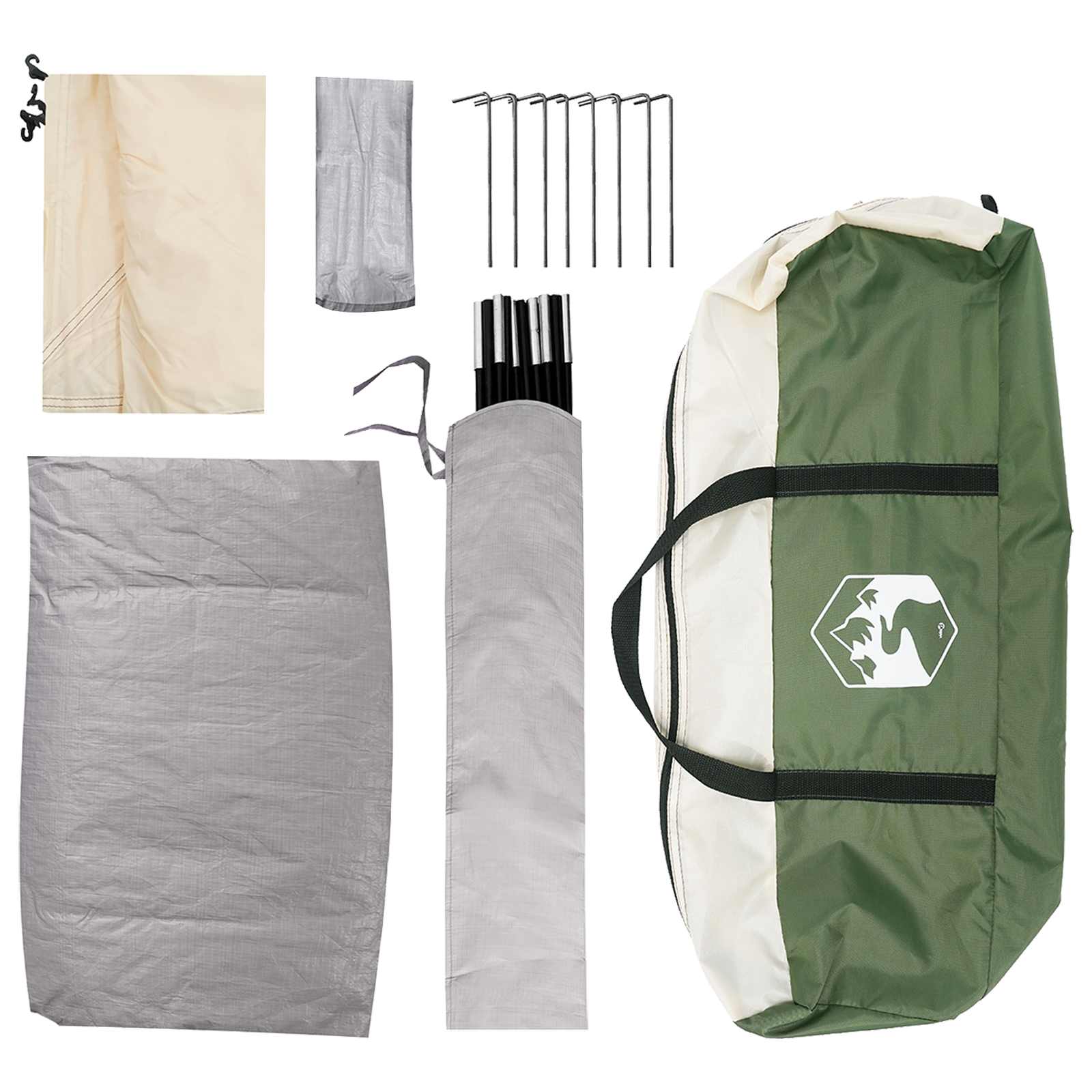 Tenda da campeggio 6 persona Verde