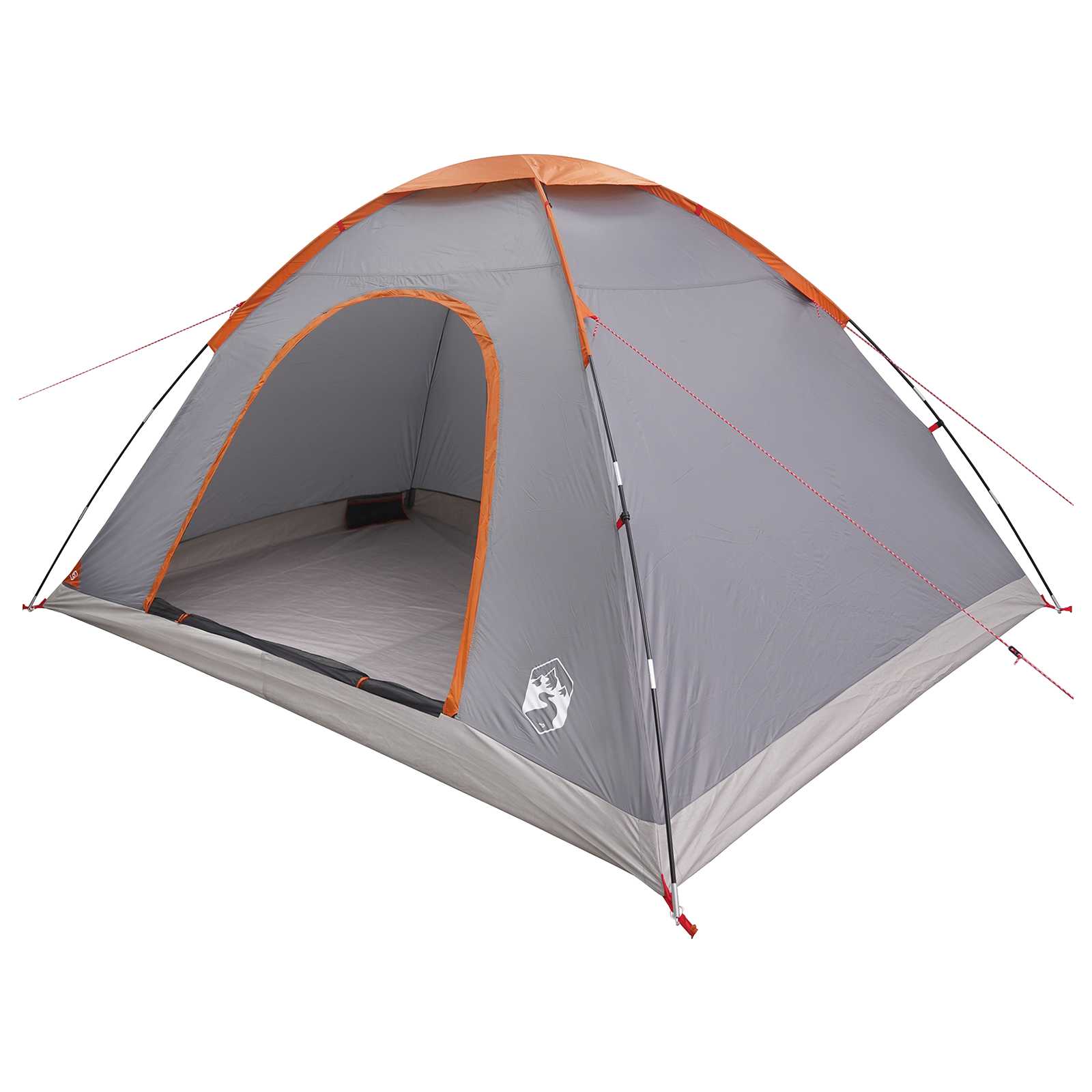 Tenda da campeggio 6 persona Grigio e arancione