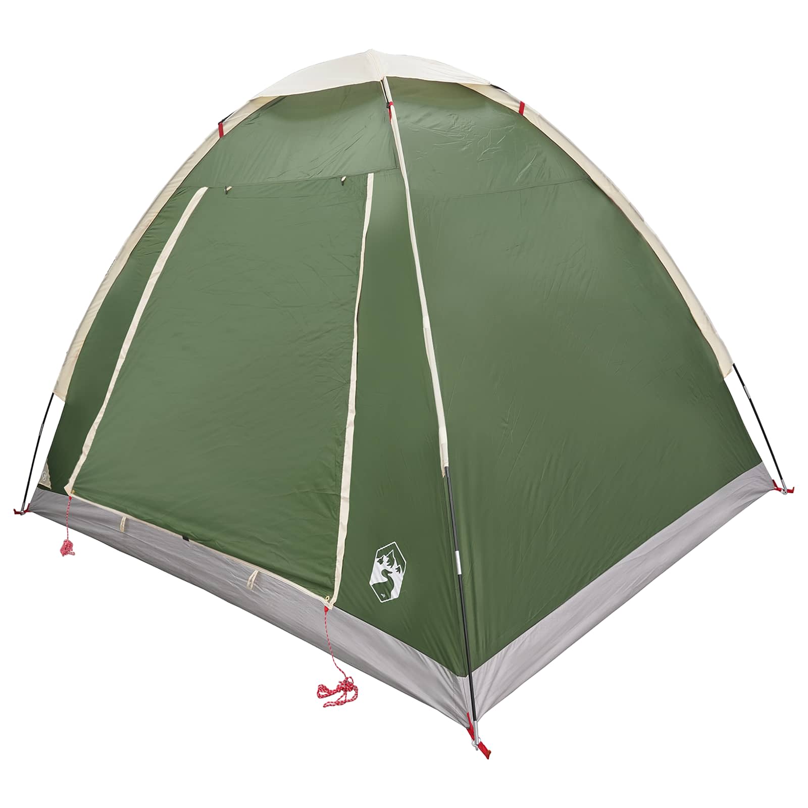 Tenda da campeggio 2 persona Verde Poliestere e Acciaio