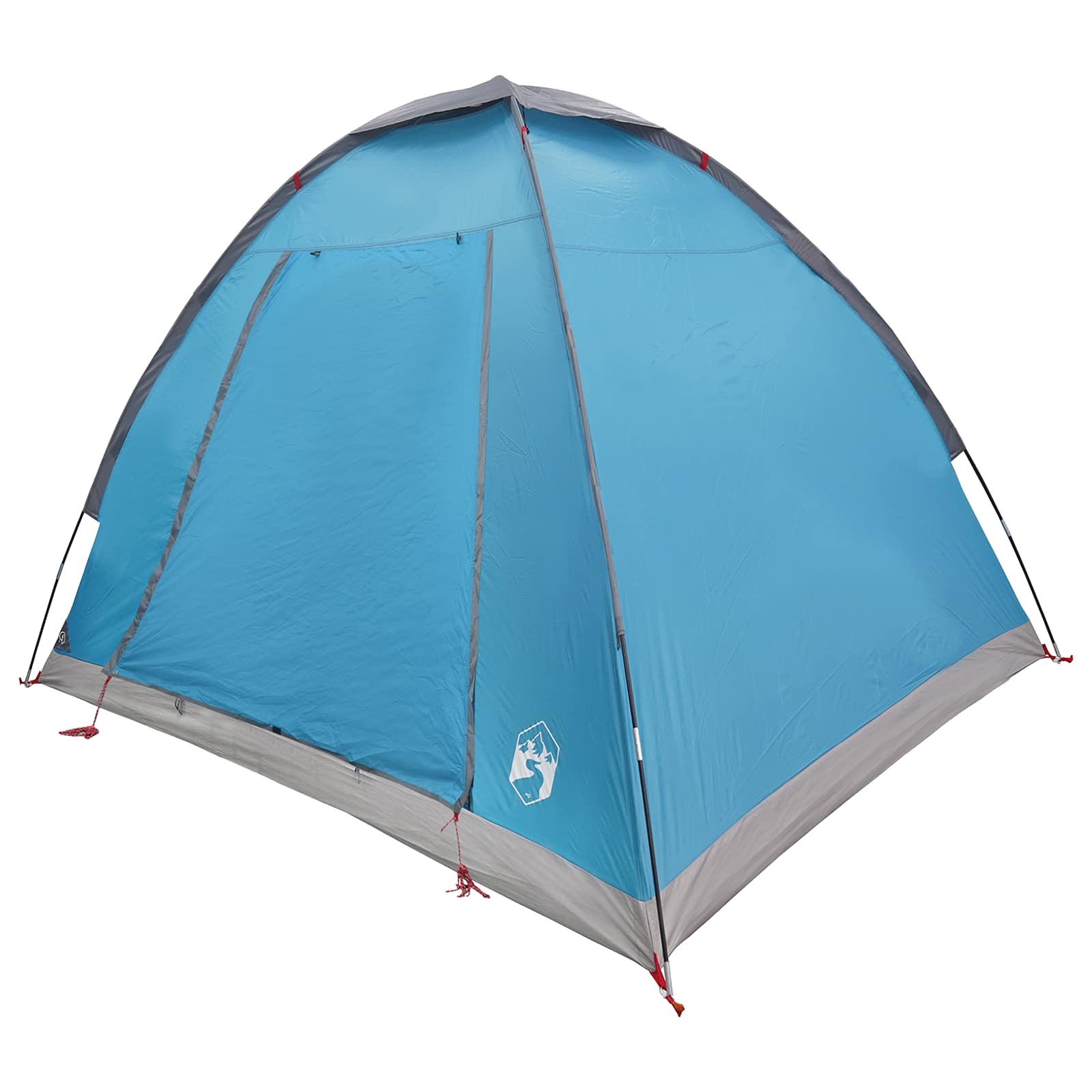 Tenda da campeggio 2 persona Blu Poliestere e Acciaio