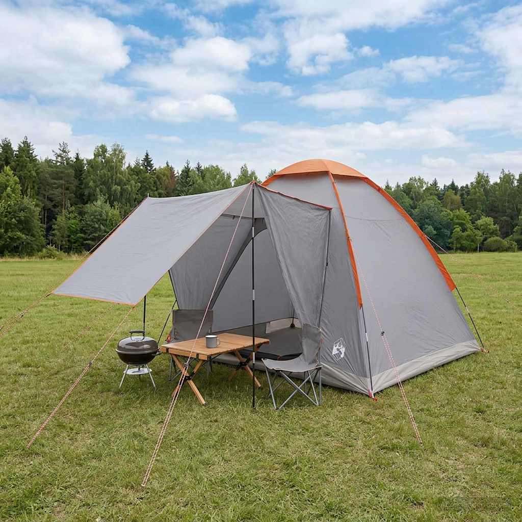 Tenda da campeggio 2 persona Grigio e arancione