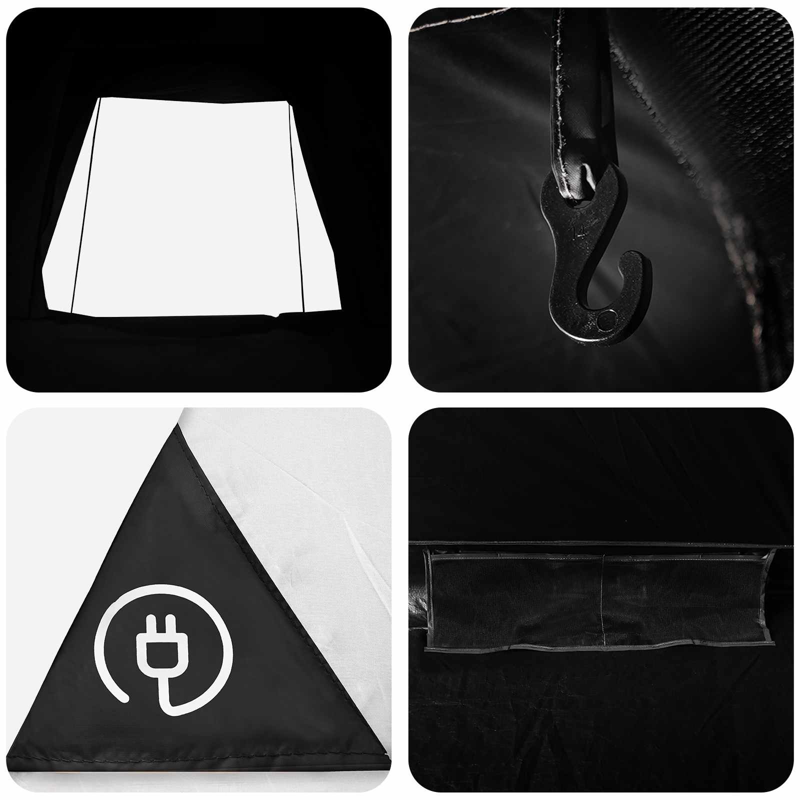 Tenda da campeggio 2 persona Bianco Blackout