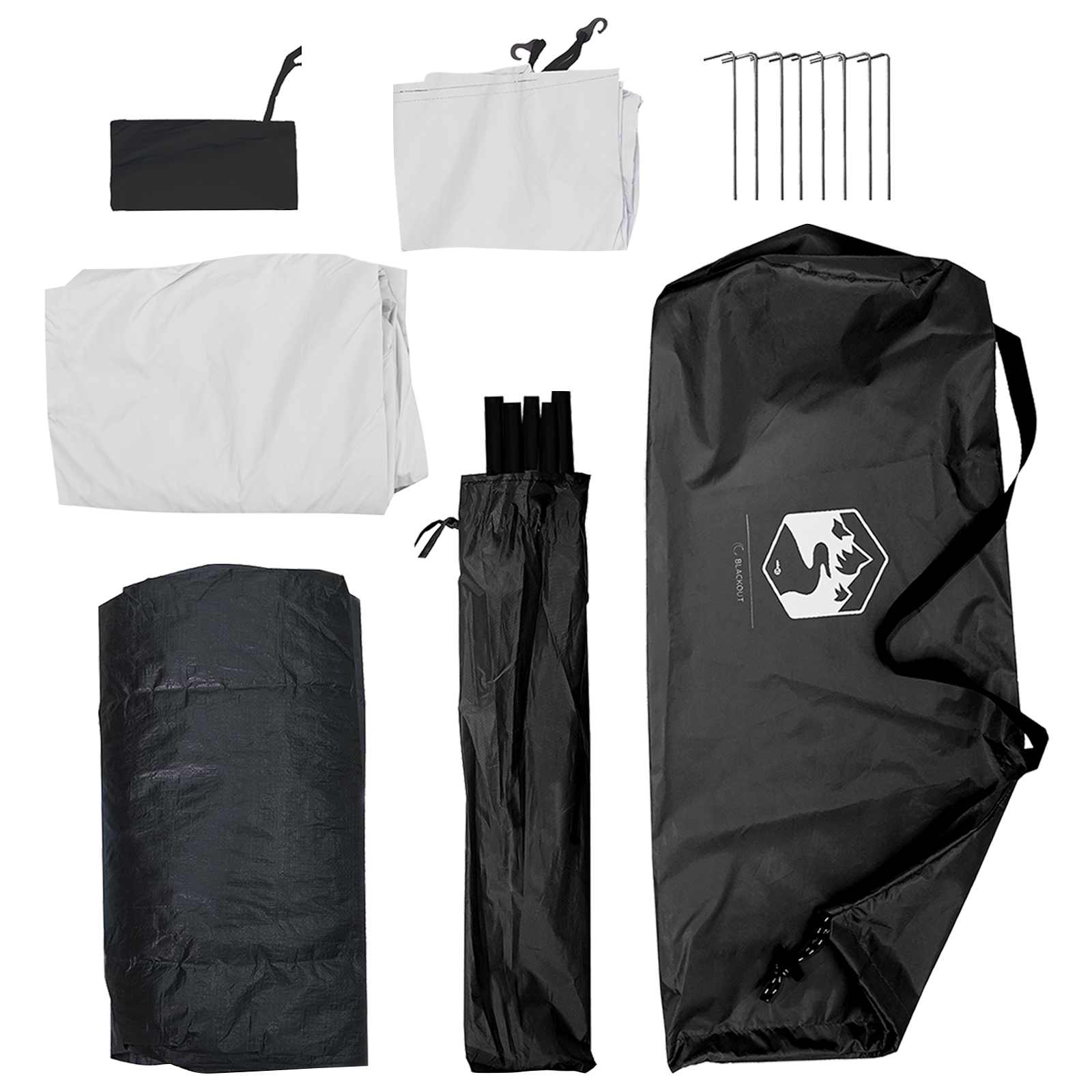Tenda da campeggio 2 persona Bianco Blackout