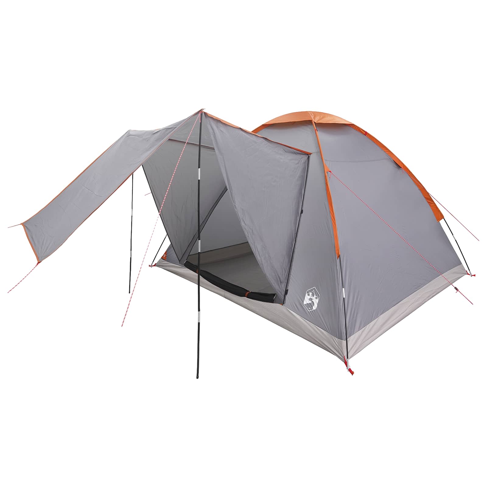 Tenda da campeggio 4 persona Grigio e arancione