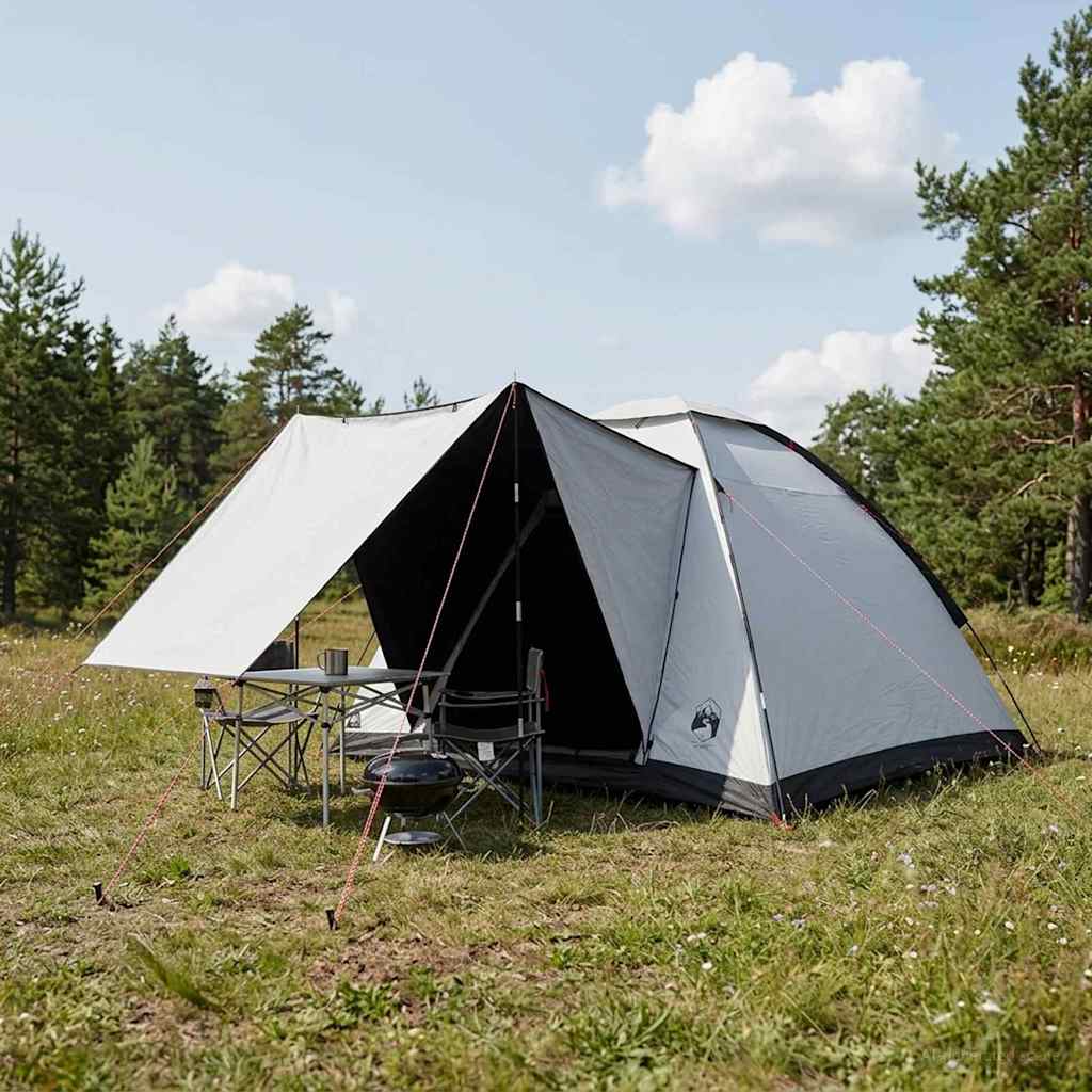 Tenda da campeggio 4 persona Bianco Blackout