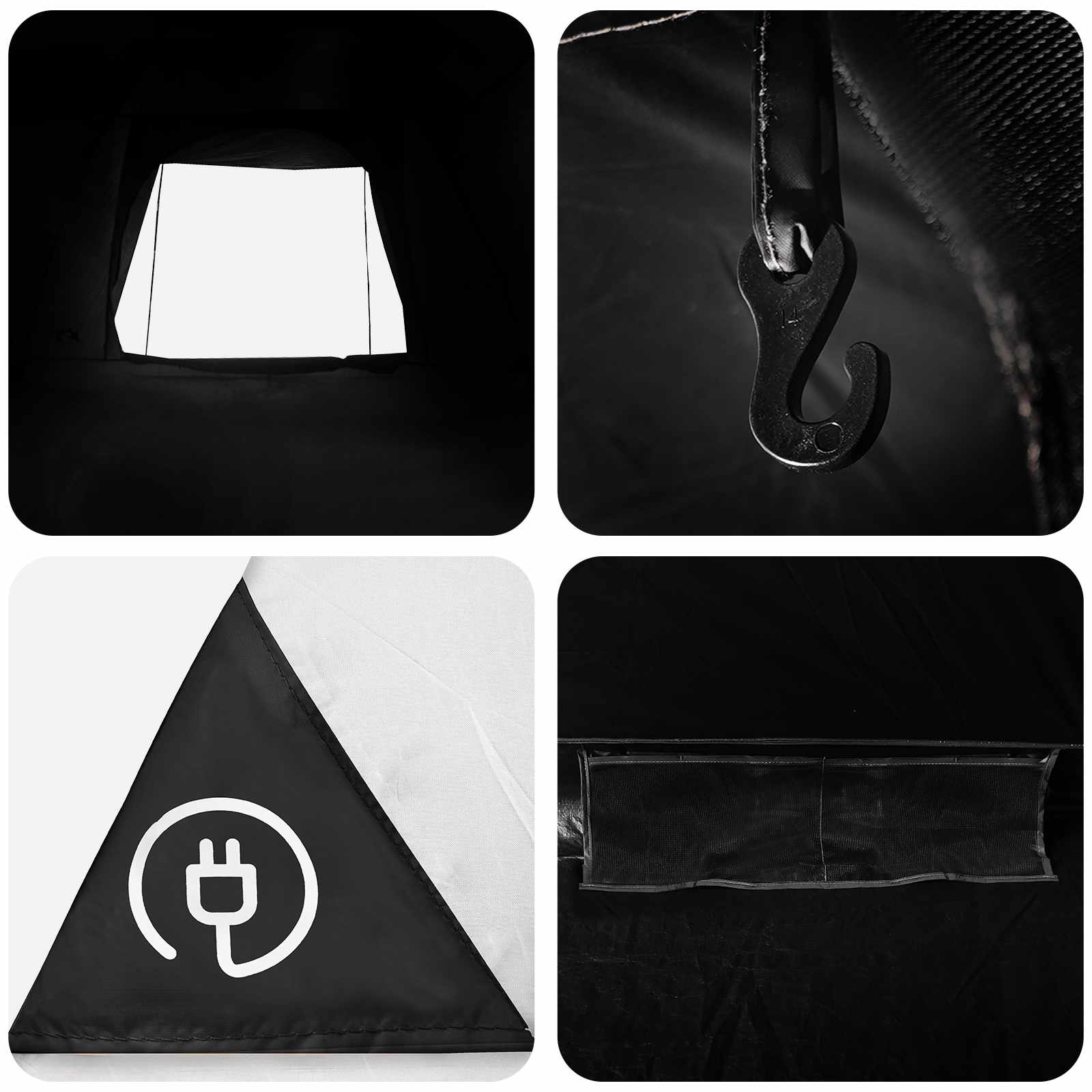 Tenda da campeggio 4 persona Bianco Blackout