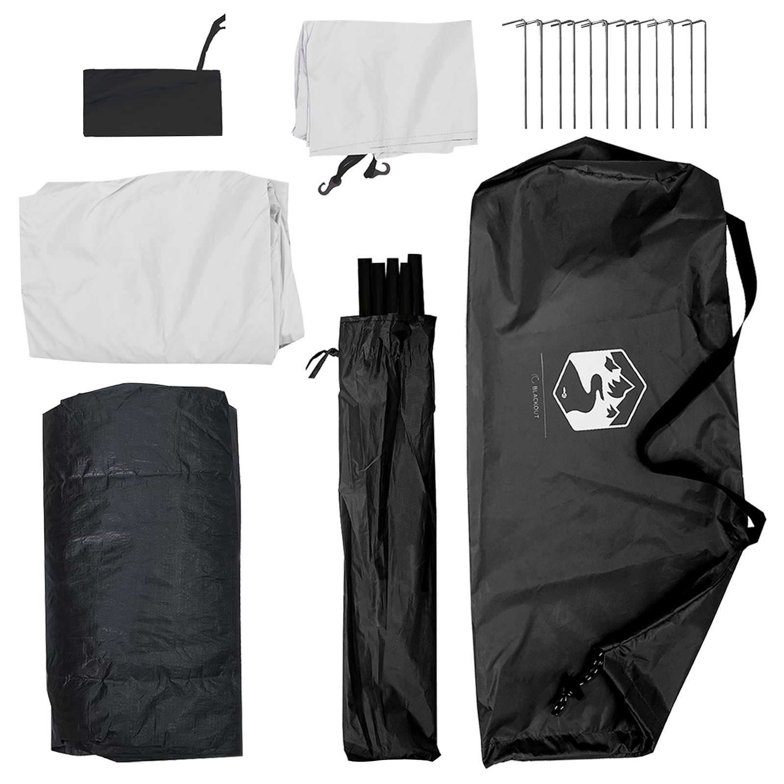 Tenda da campeggio 4 persona Bianco Blackout