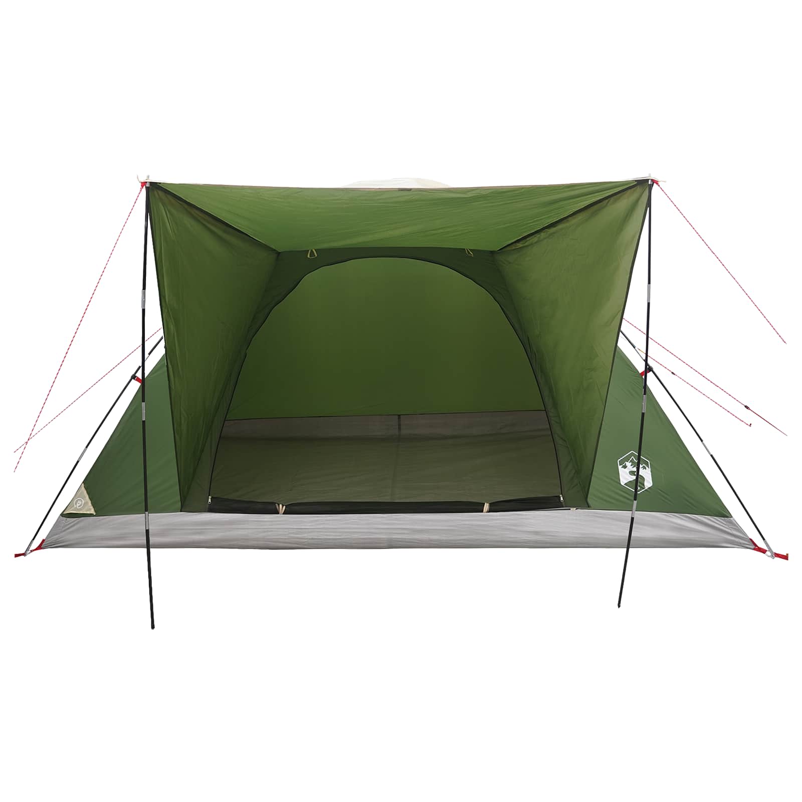 Tenda da campeggio 6 persona Verde Poliestere e Acciaio