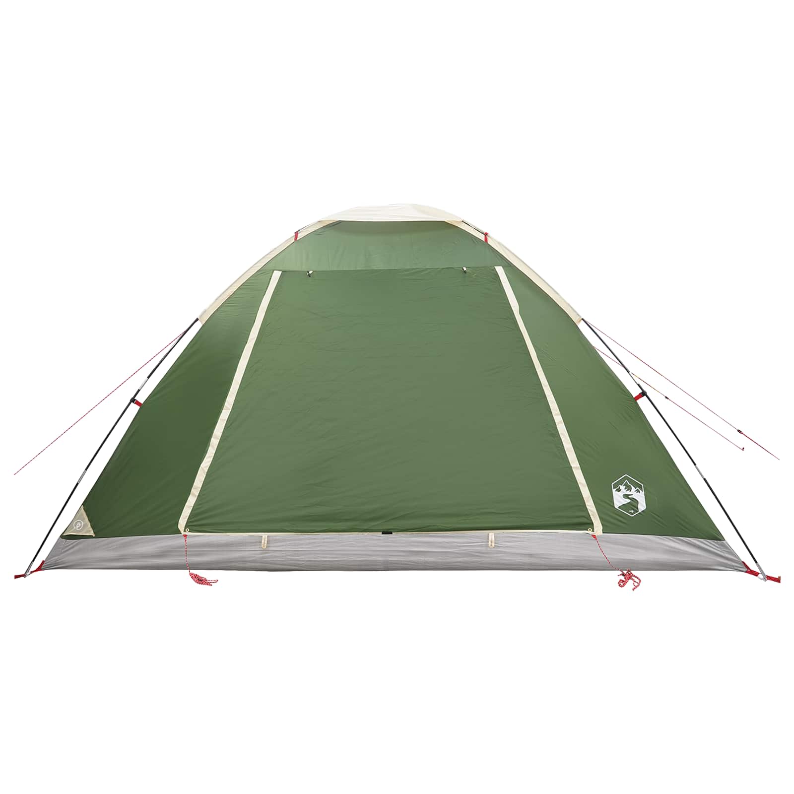 Tenda da campeggio 6 persona Verde Poliestere e Acciaio