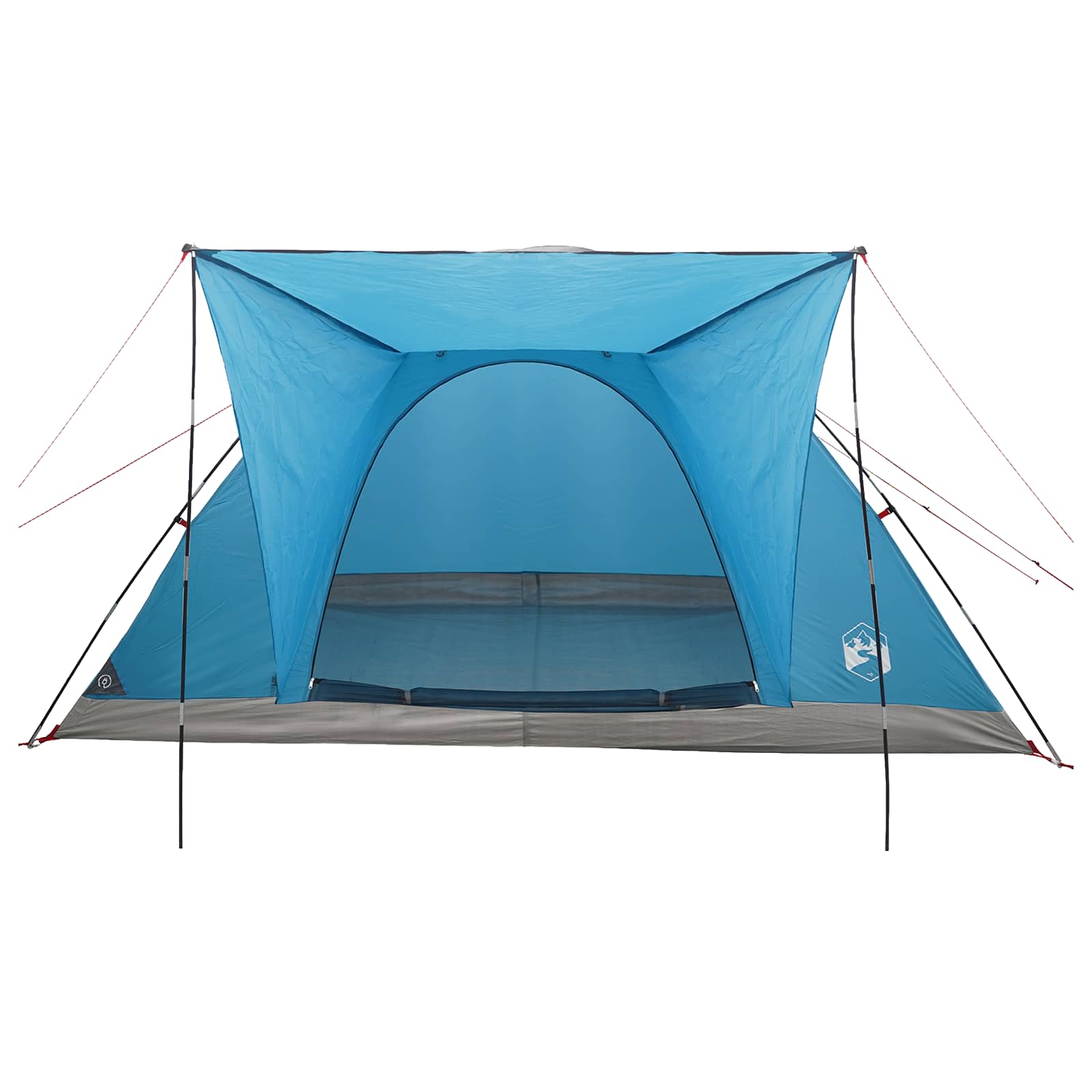 Tenda da campeggio 6 persona Blu Poliestere e Acciaio