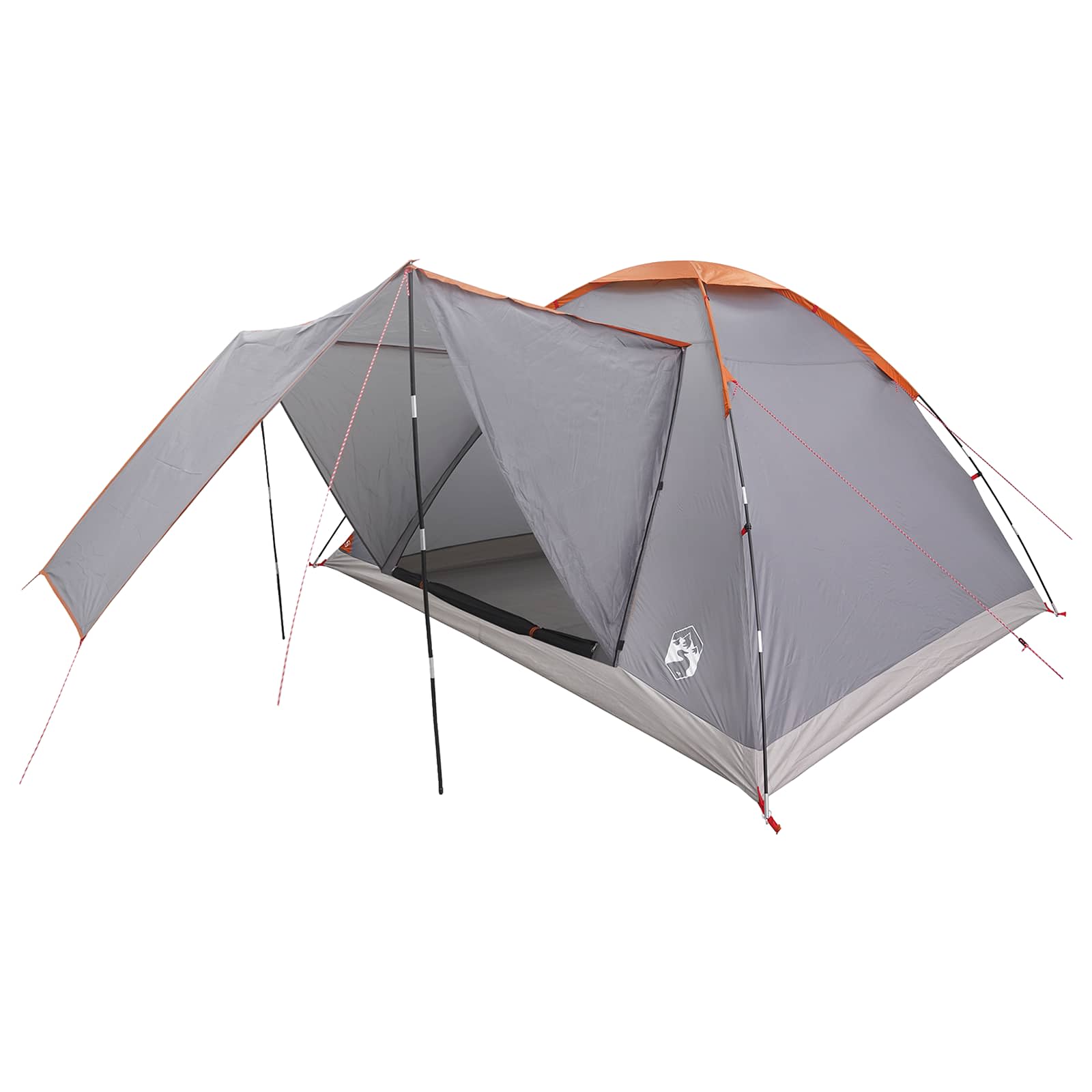 Tenda da campeggio 6 persona Grigio e arancione