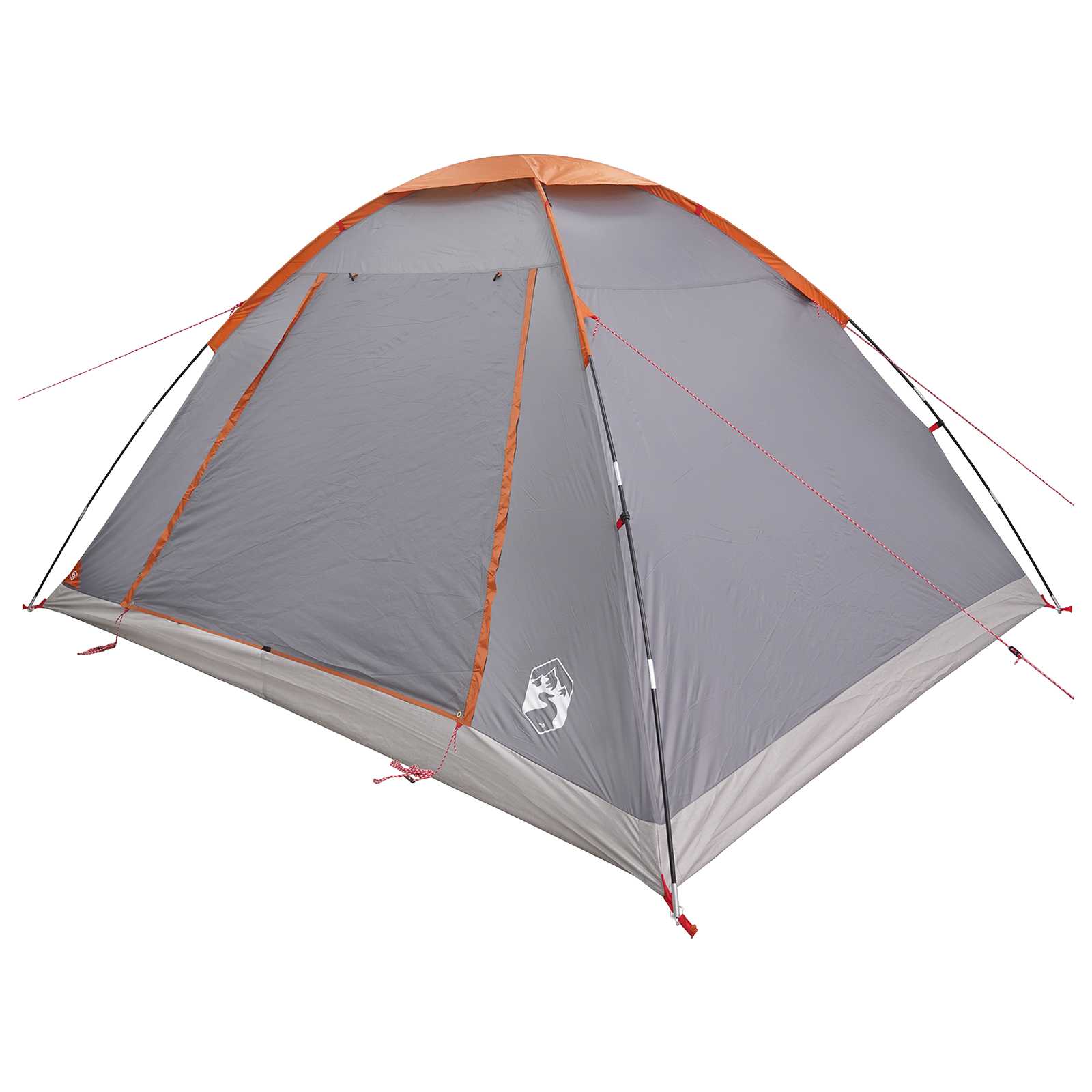 Tenda da campeggio 6 persona Grigio e arancione