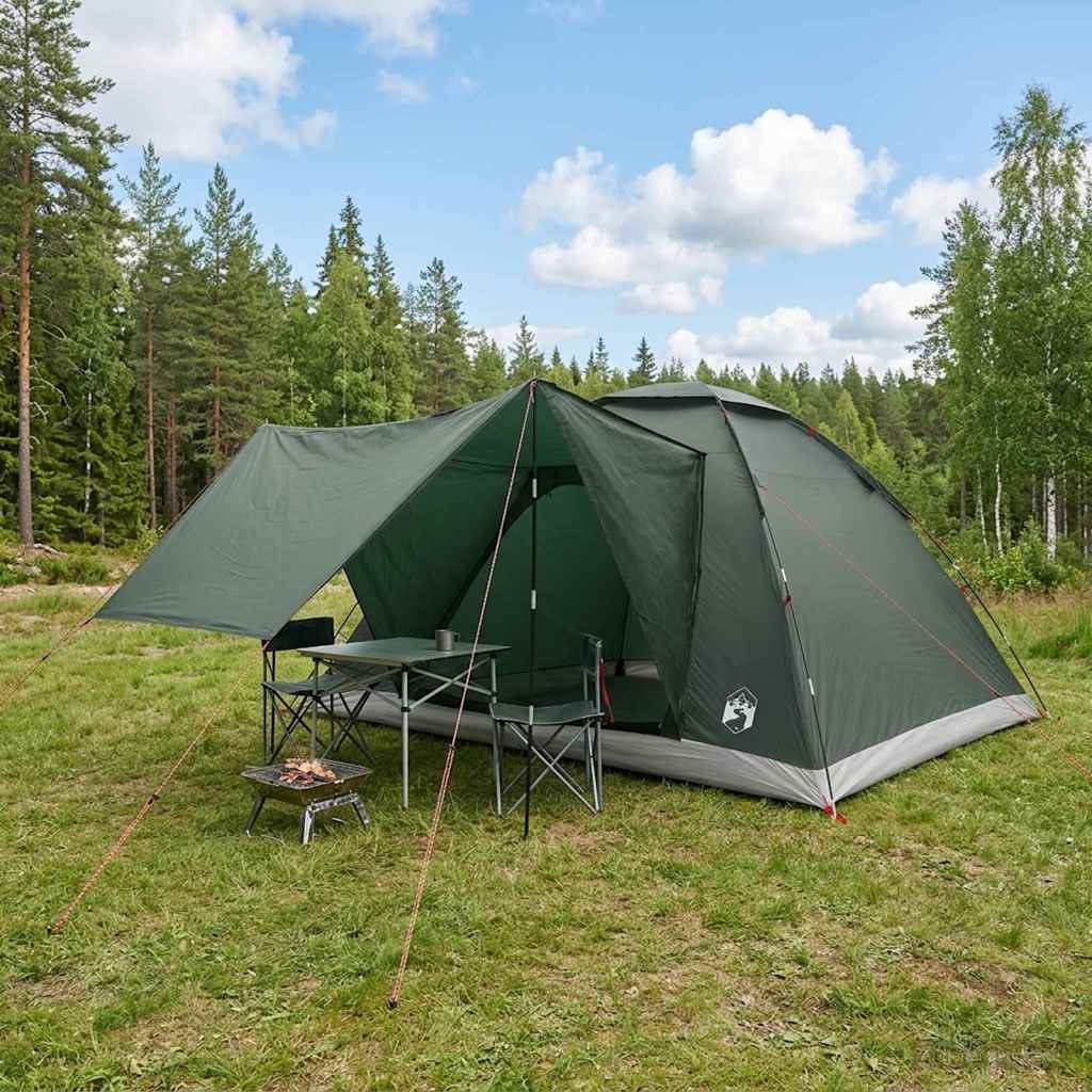 Tenda da campeggio 6 persona Verde militare