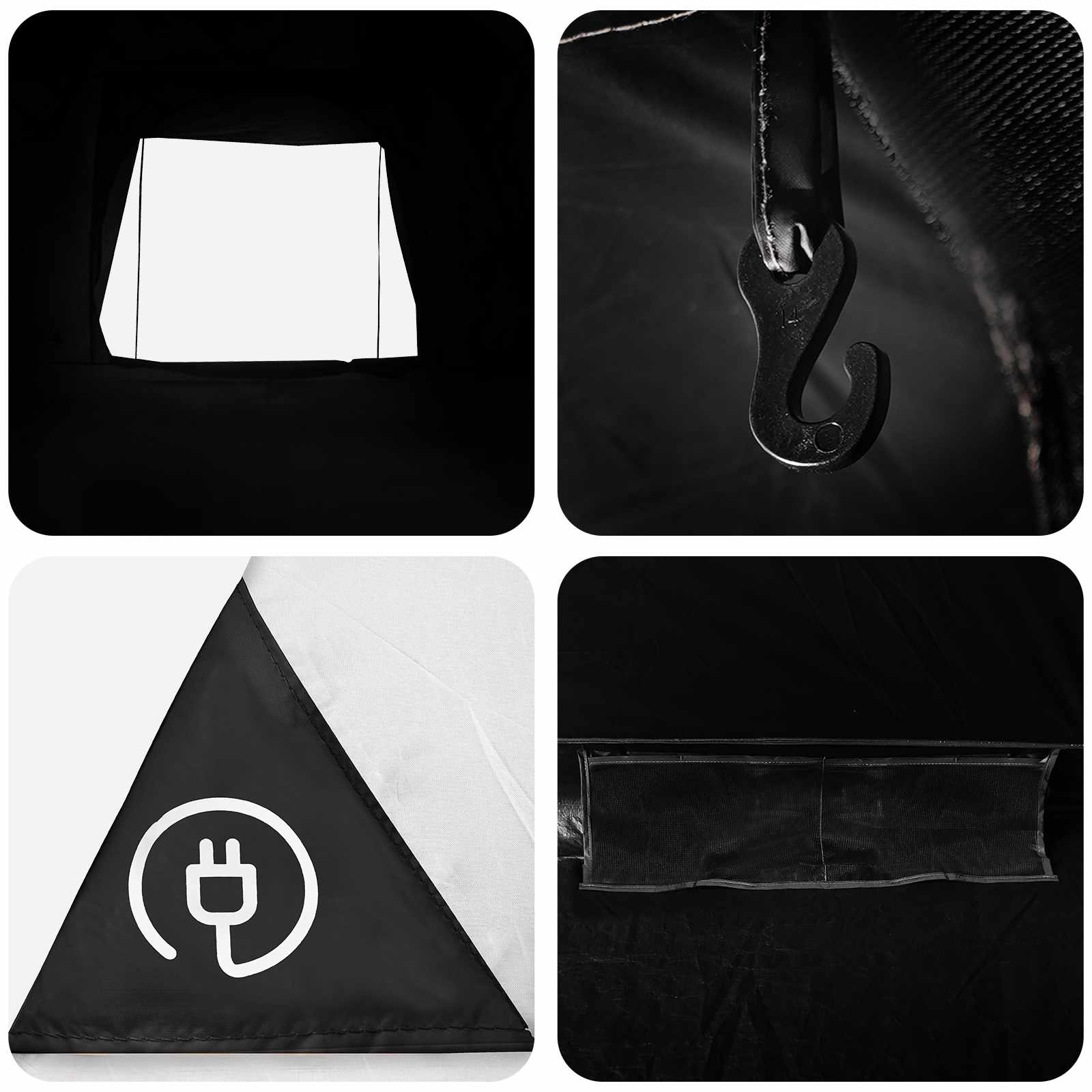 Tenda da campeggio 6 persona Bianco Blackout