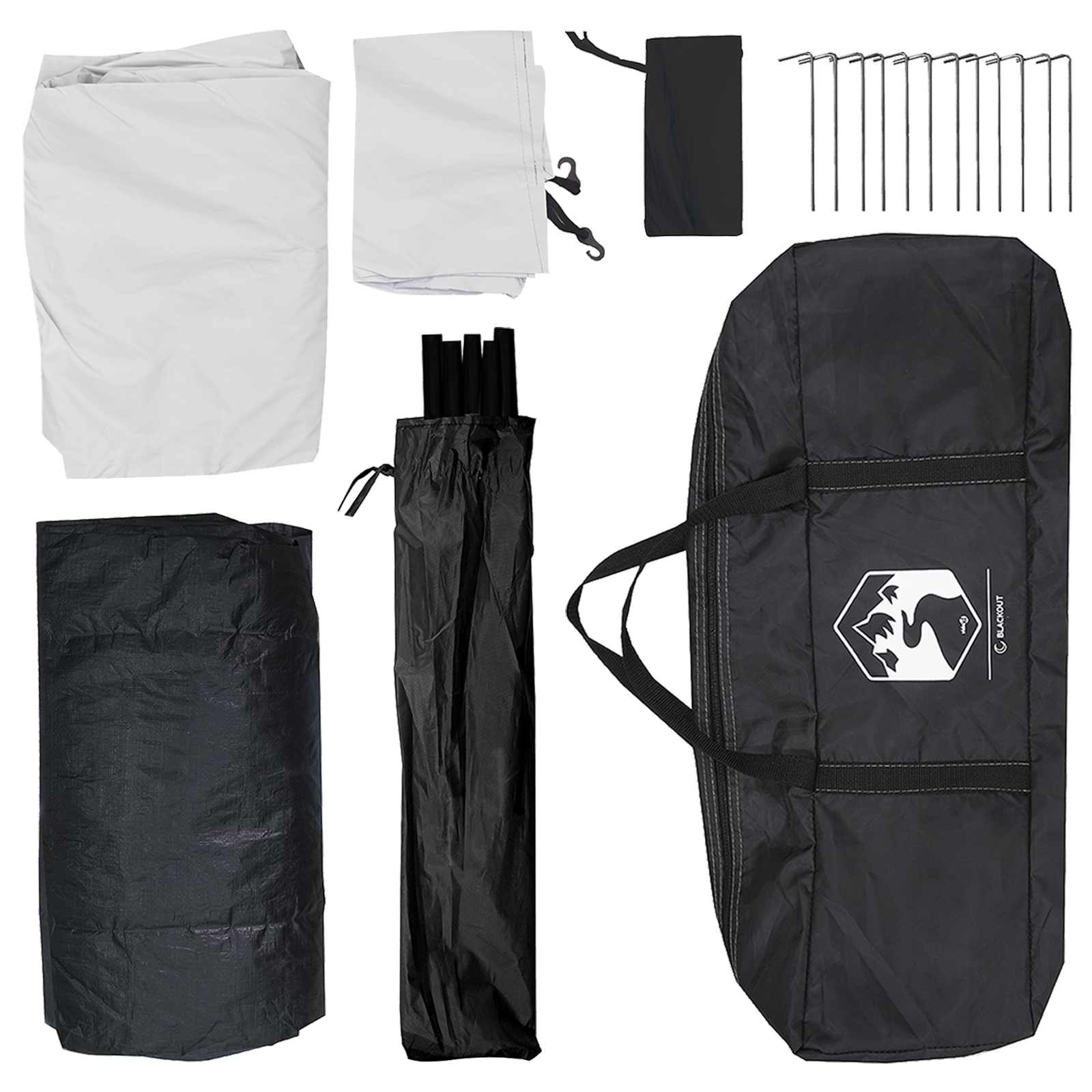 Tenda da campeggio 6 persona Bianco Blackout