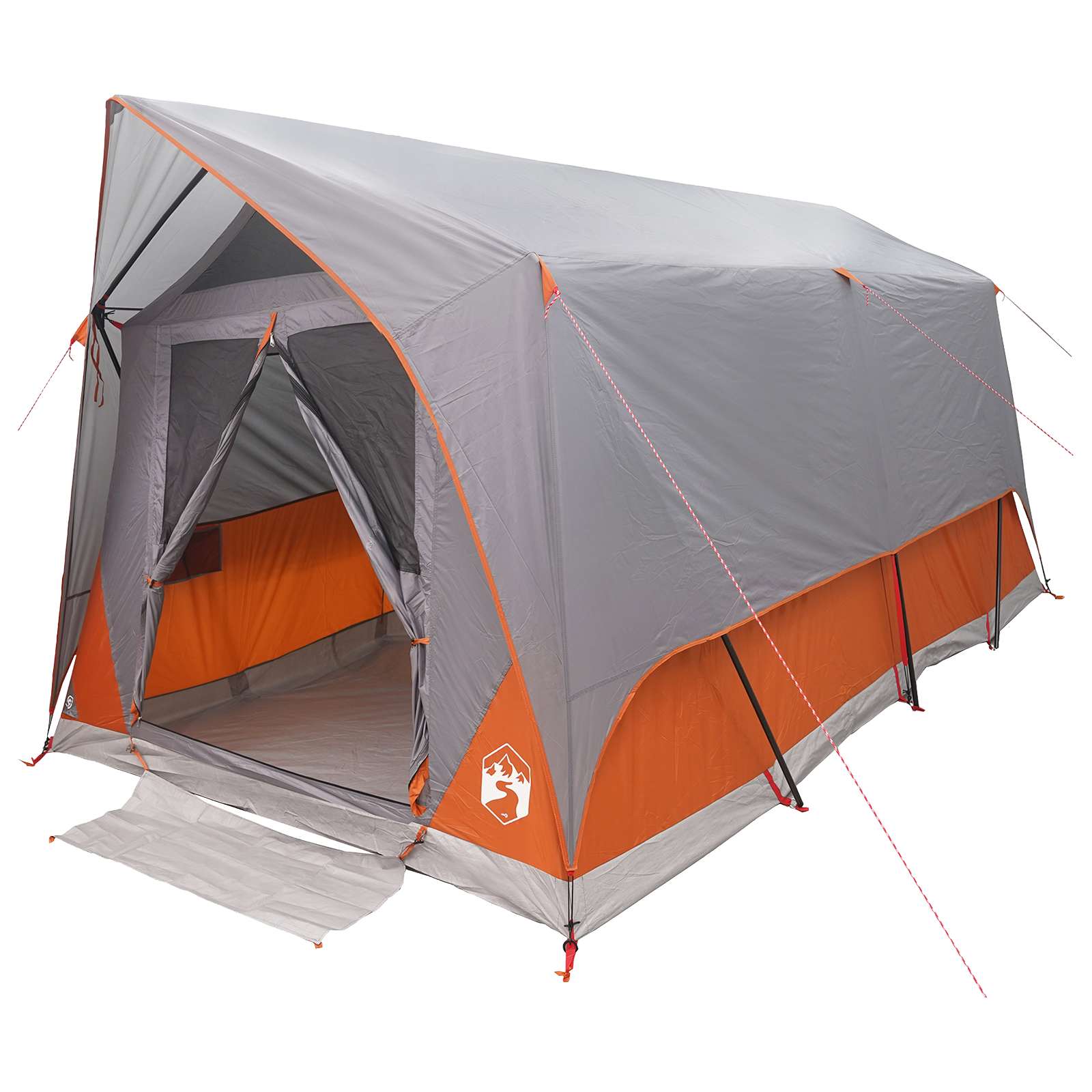 Tenda a tunnel 8 persona Grigio e arancione