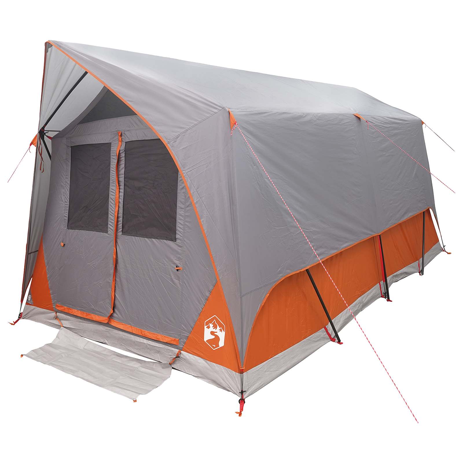 Tenda a tunnel 8 persona Grigio e arancione