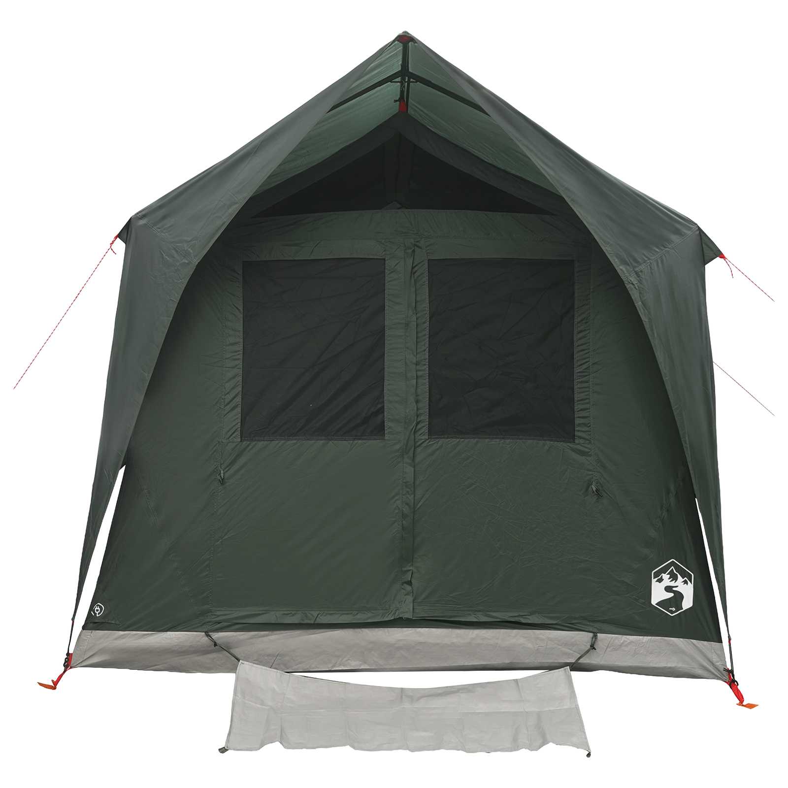 Tenda a tunnel 8 persona Verde militare Poliestere e Acciaio