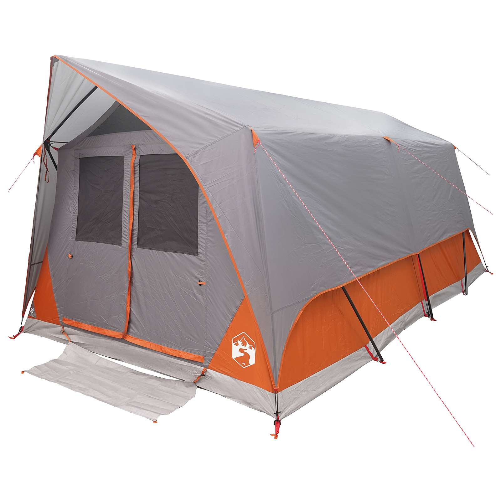 Tenda a tunnel 6 persona Grigio e arancione