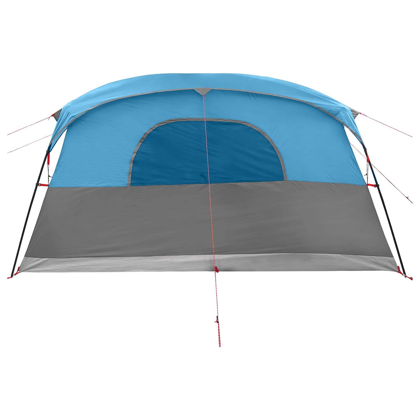 Tenda a tunnel 6 persona Blu Poliestere e Acciaio