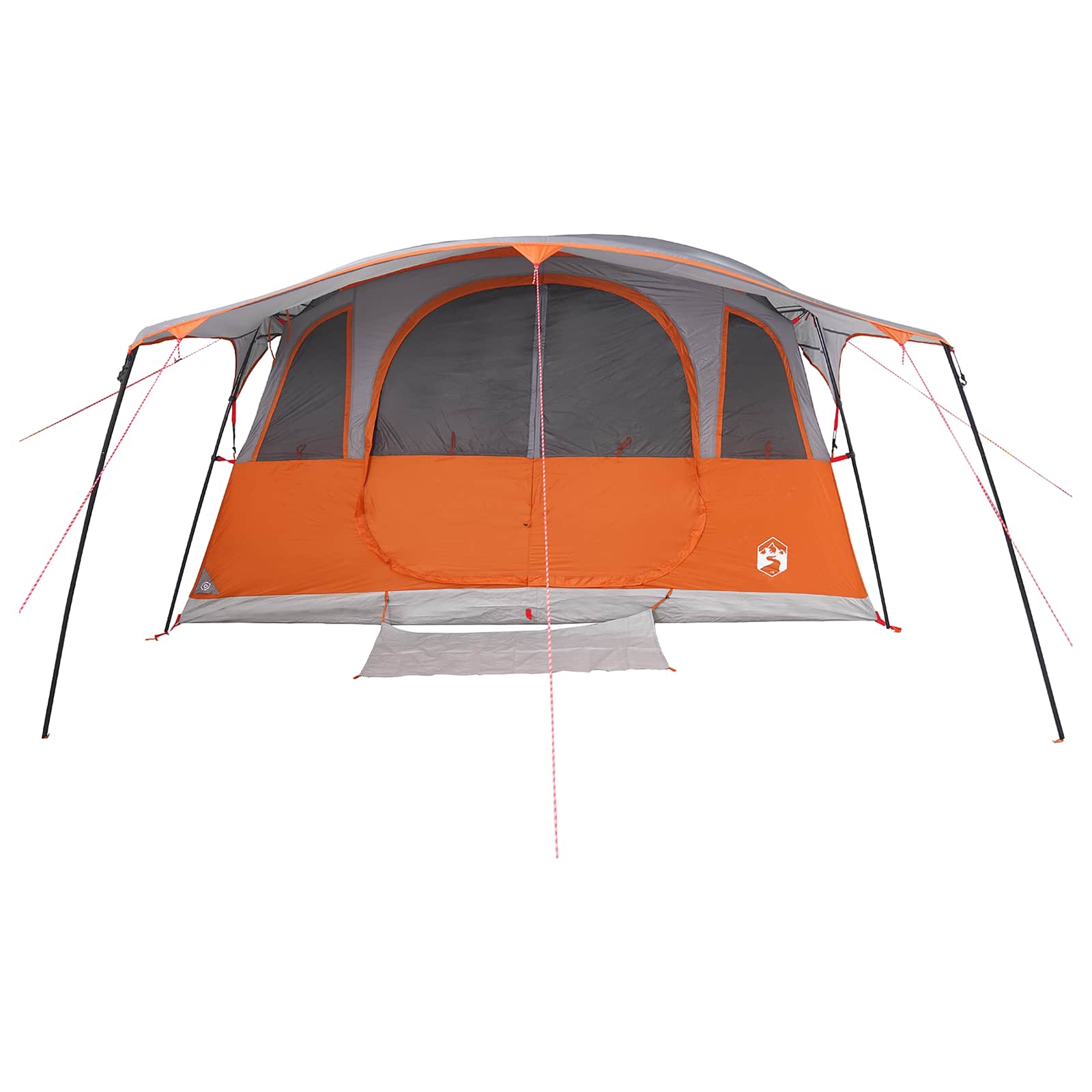 Tenda a tunnel 6 persona Grigio e arancione
