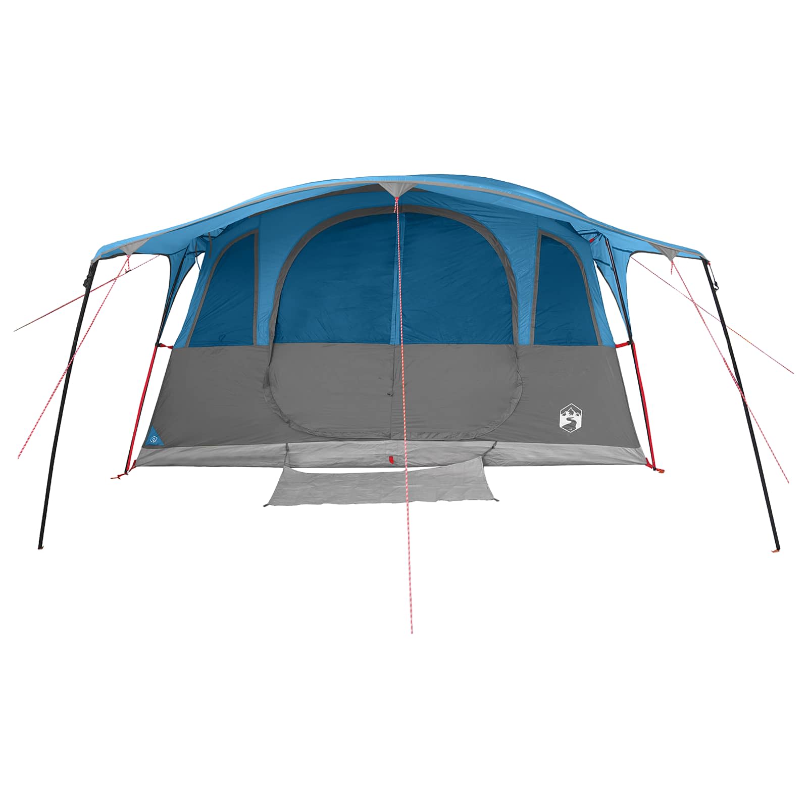 Tenda a tunnel 10 persona Blu Poliestere e Acciaio