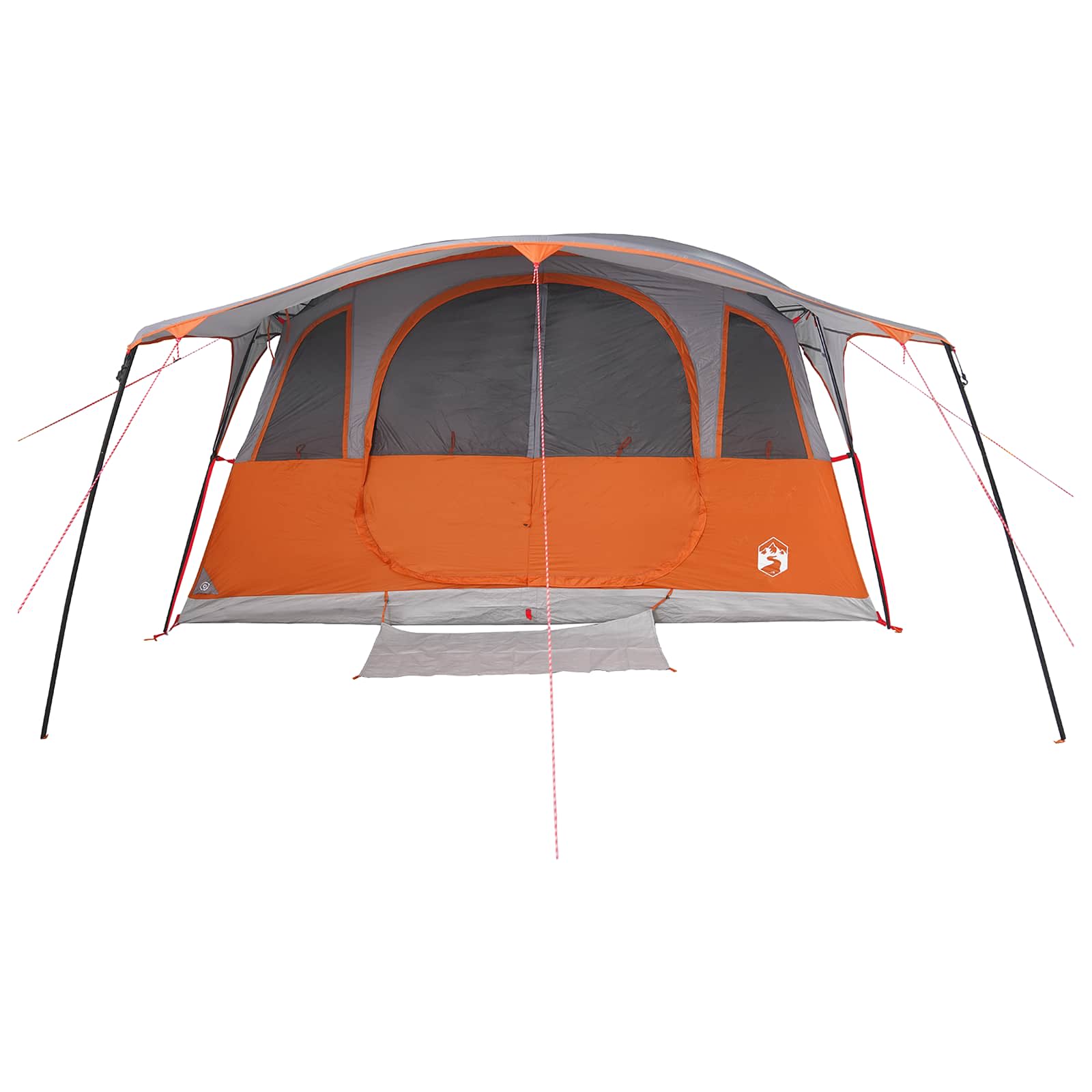 Tenda a tunnel 10 persona Grigio e arancione