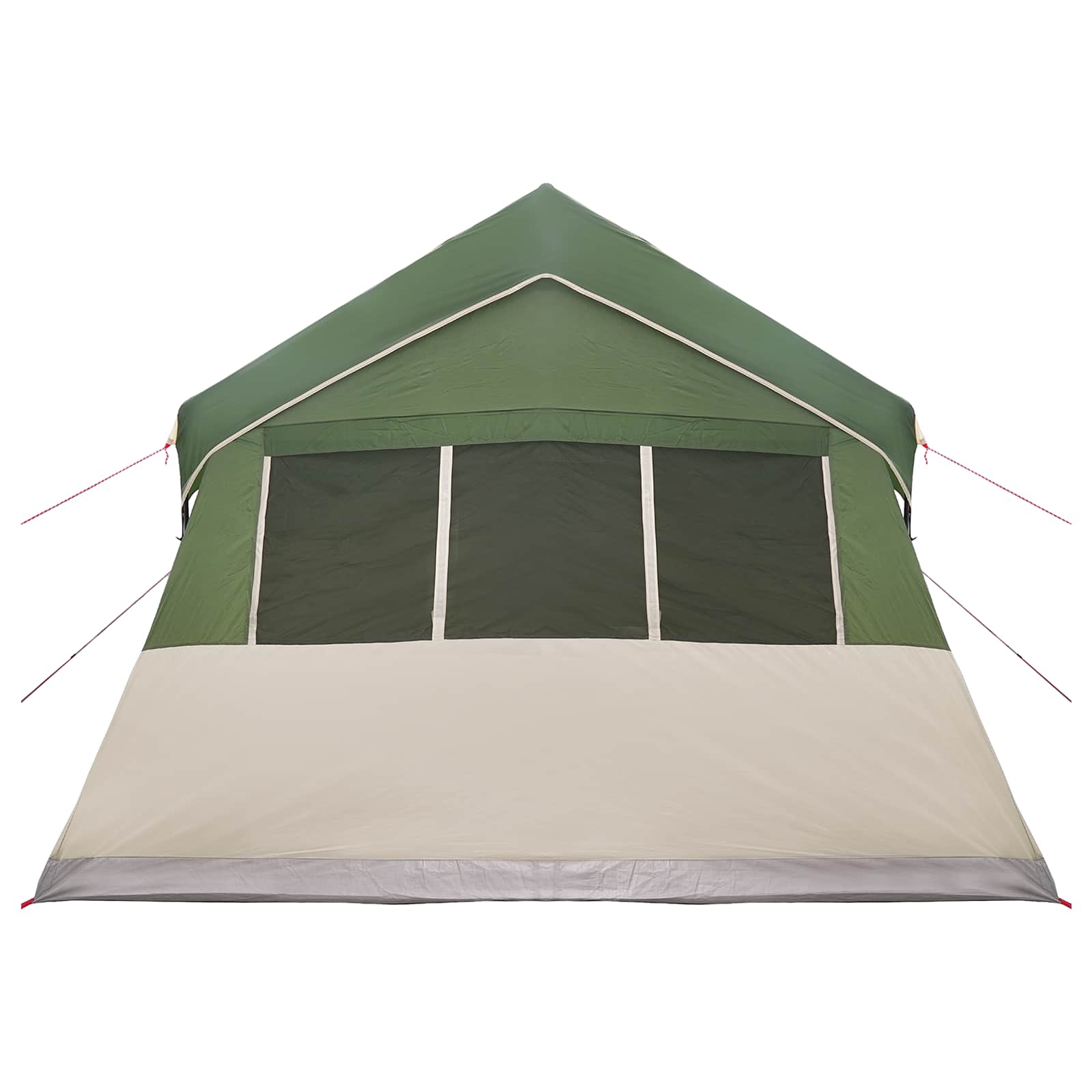 Tenda Familiare Verde 10 persone Poliestere e Acciaio