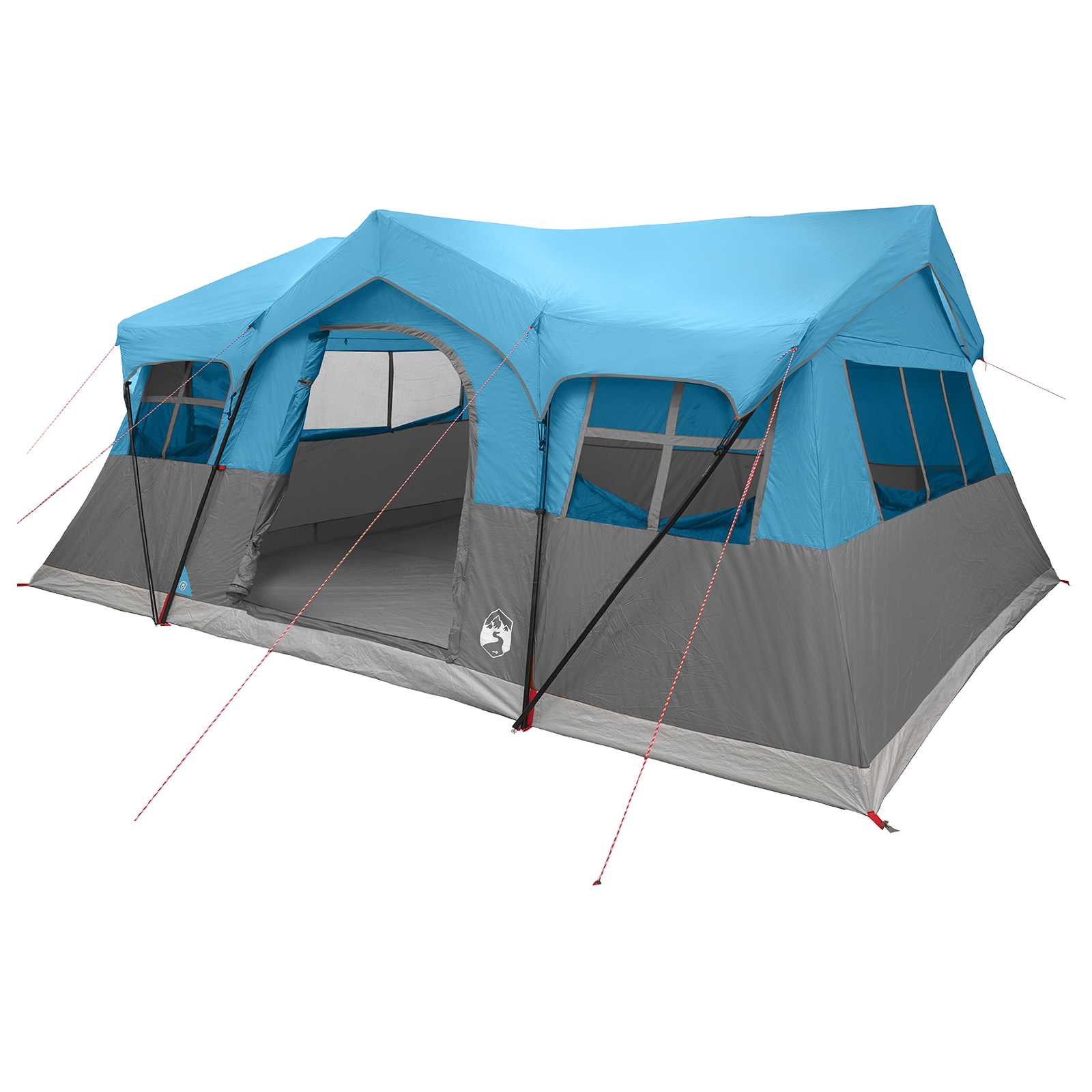 Tenda Familiare Blu 10 persone Poliestere e Acciaio