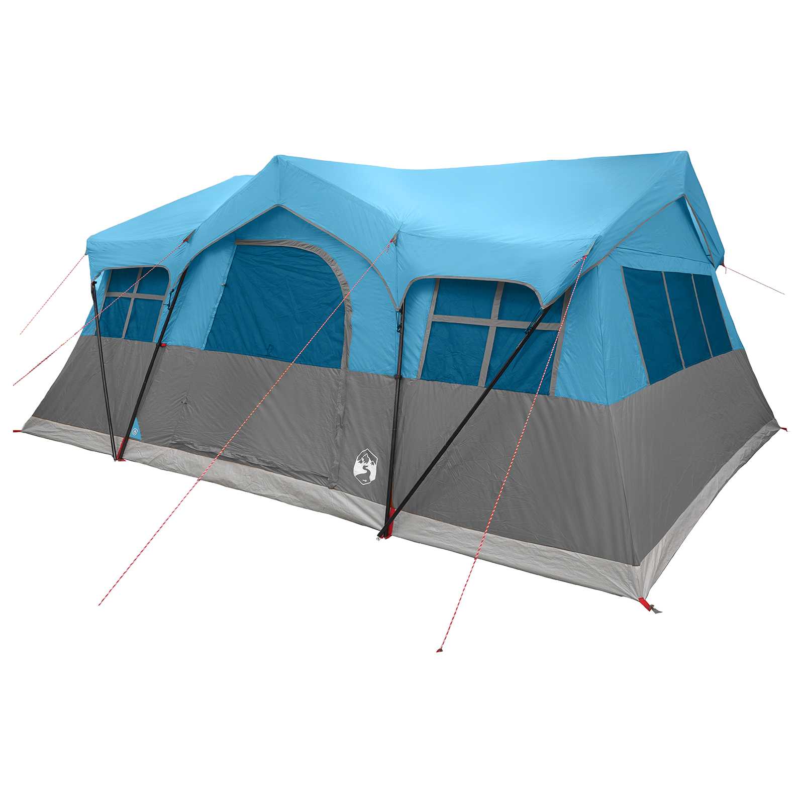 Tenda Familiare Blu 10 persone Poliestere e Acciaio