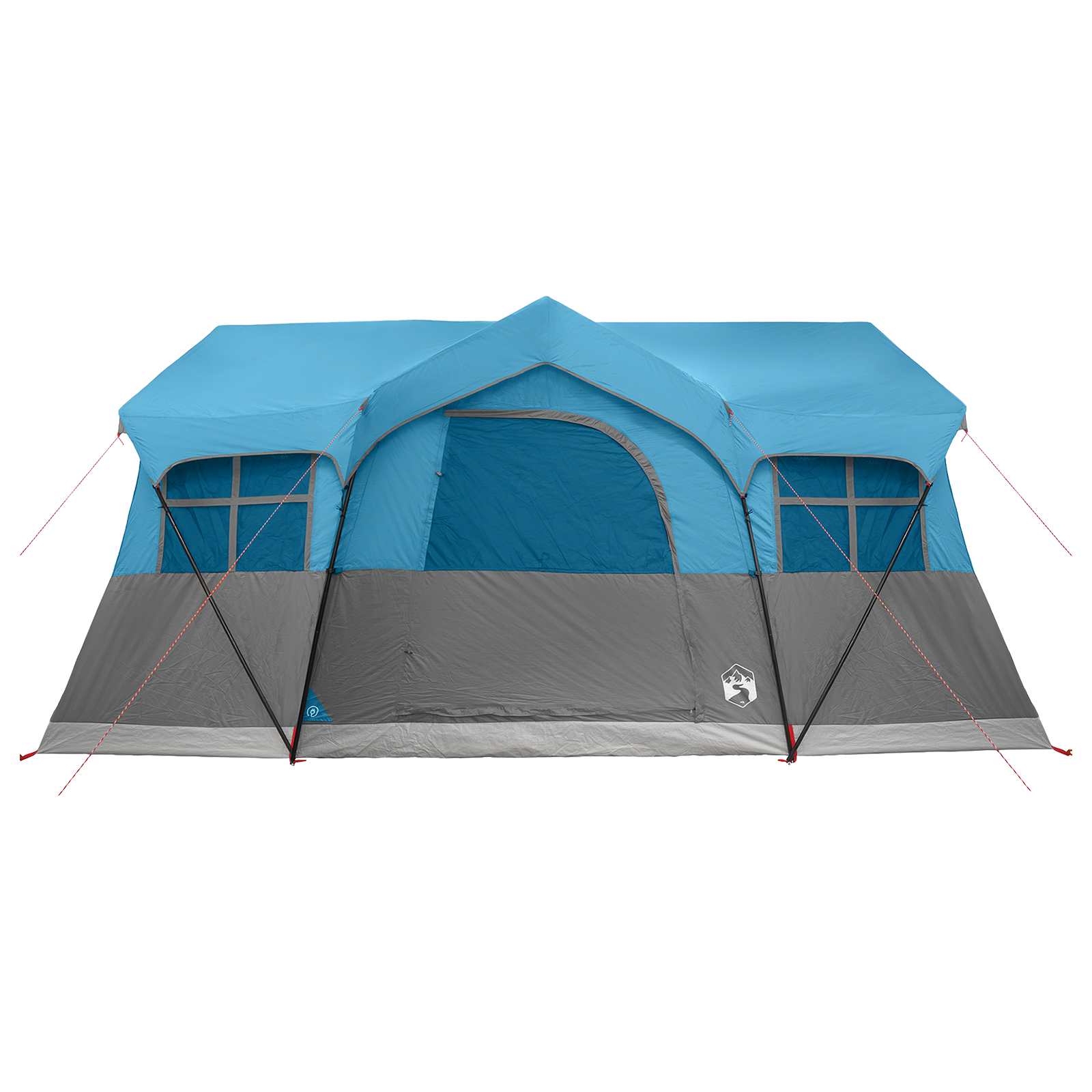 Tenda Familiare Blu 10 persone Poliestere e Acciaio