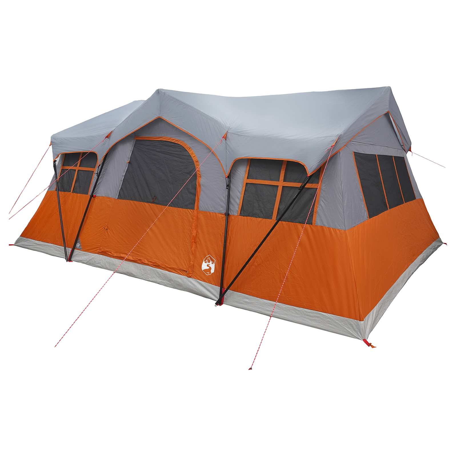 Tenda Familiare Grigio e arancione 10 persone