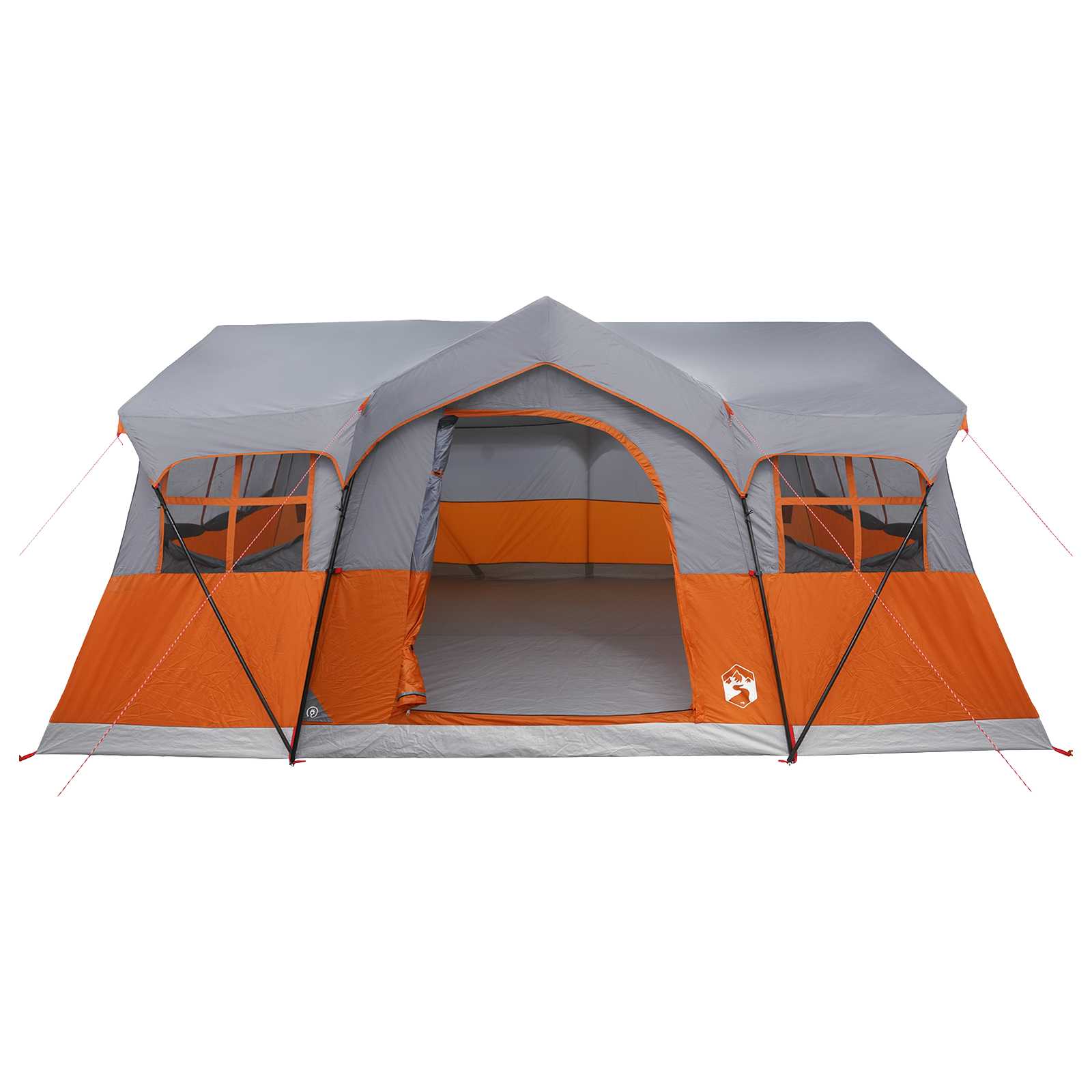 Tenda Familiare Grigio e arancione 10 persone