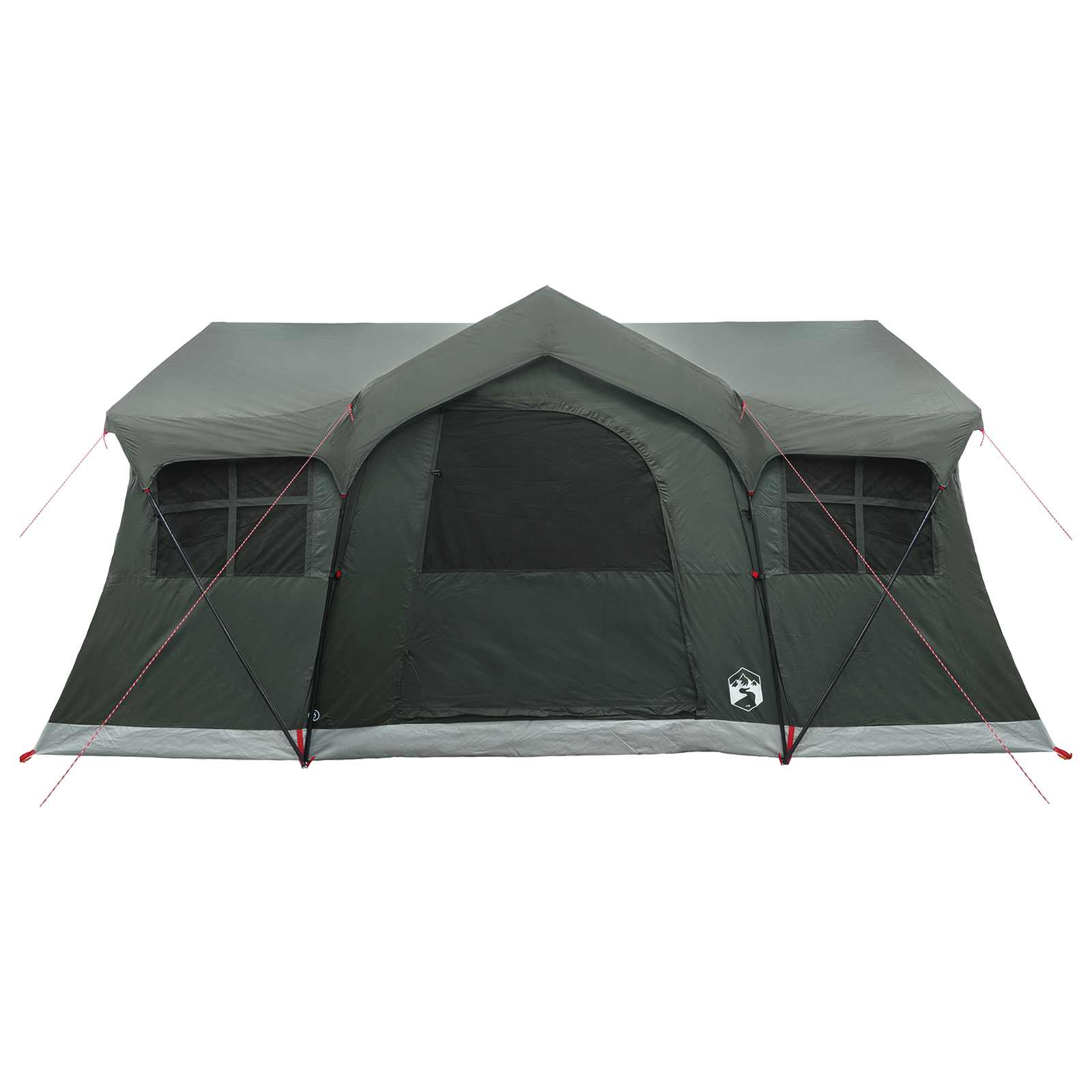 Tenda Familiare Verde militare 10 persone Poliestere e Acciaio
