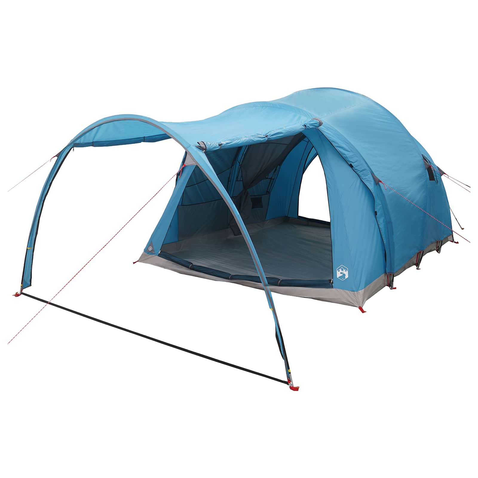 Tenda a tunnel Blu 6 persone Poliestere e Acciaio