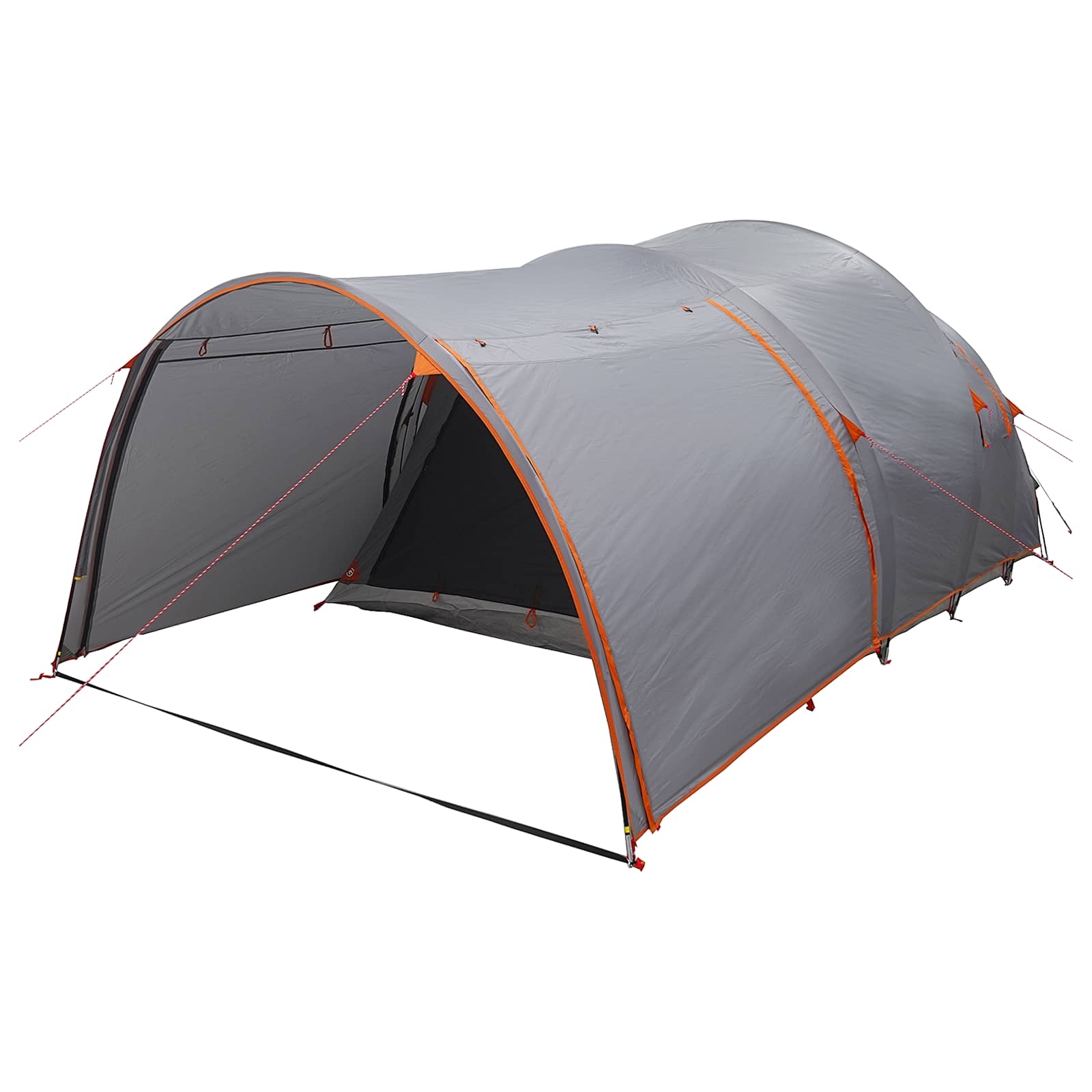 Tenda a tunnel Grigio e arancione 6 persone