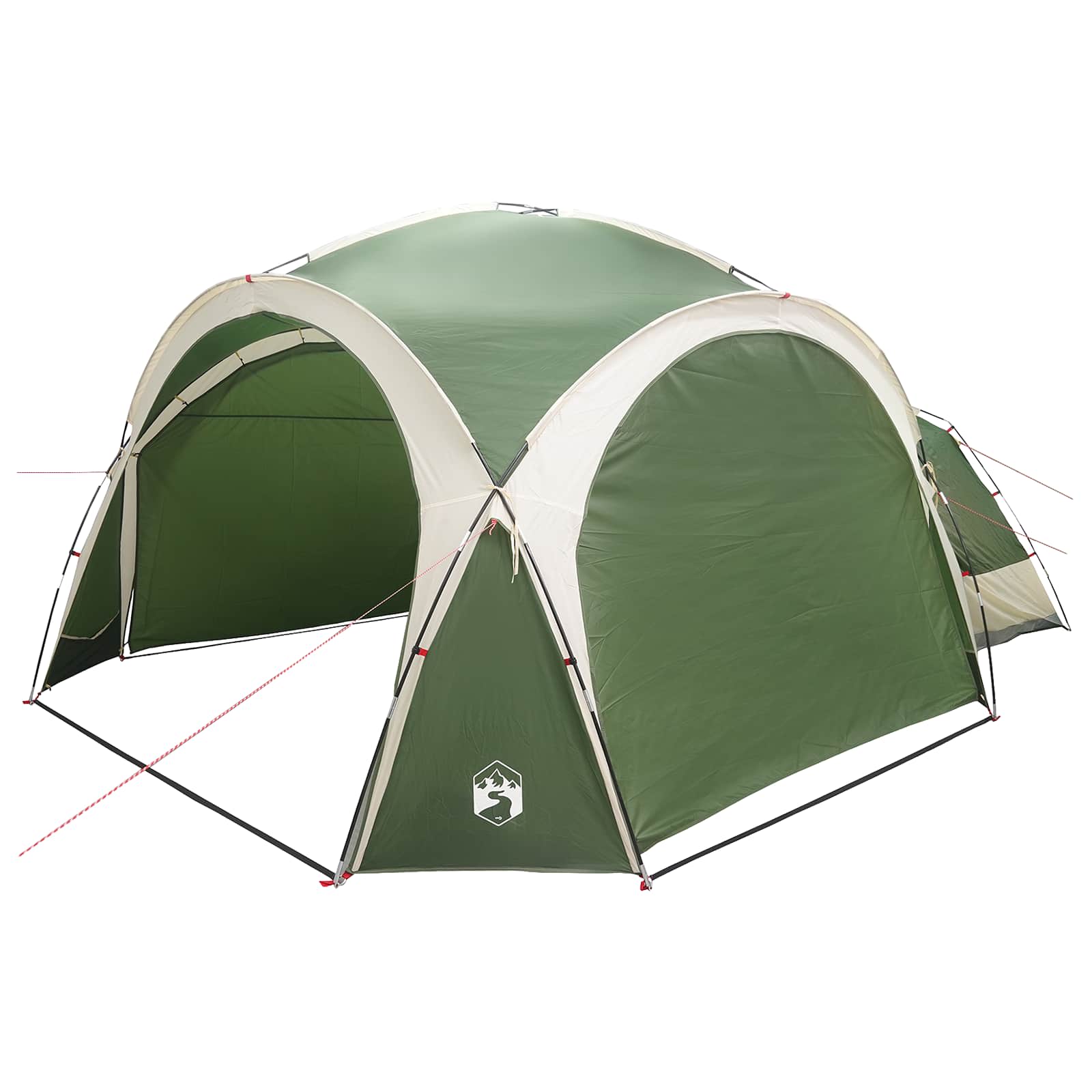 Tenda Laterale Verde 410 x 410 x 250 cm Poliestere e Acciaio