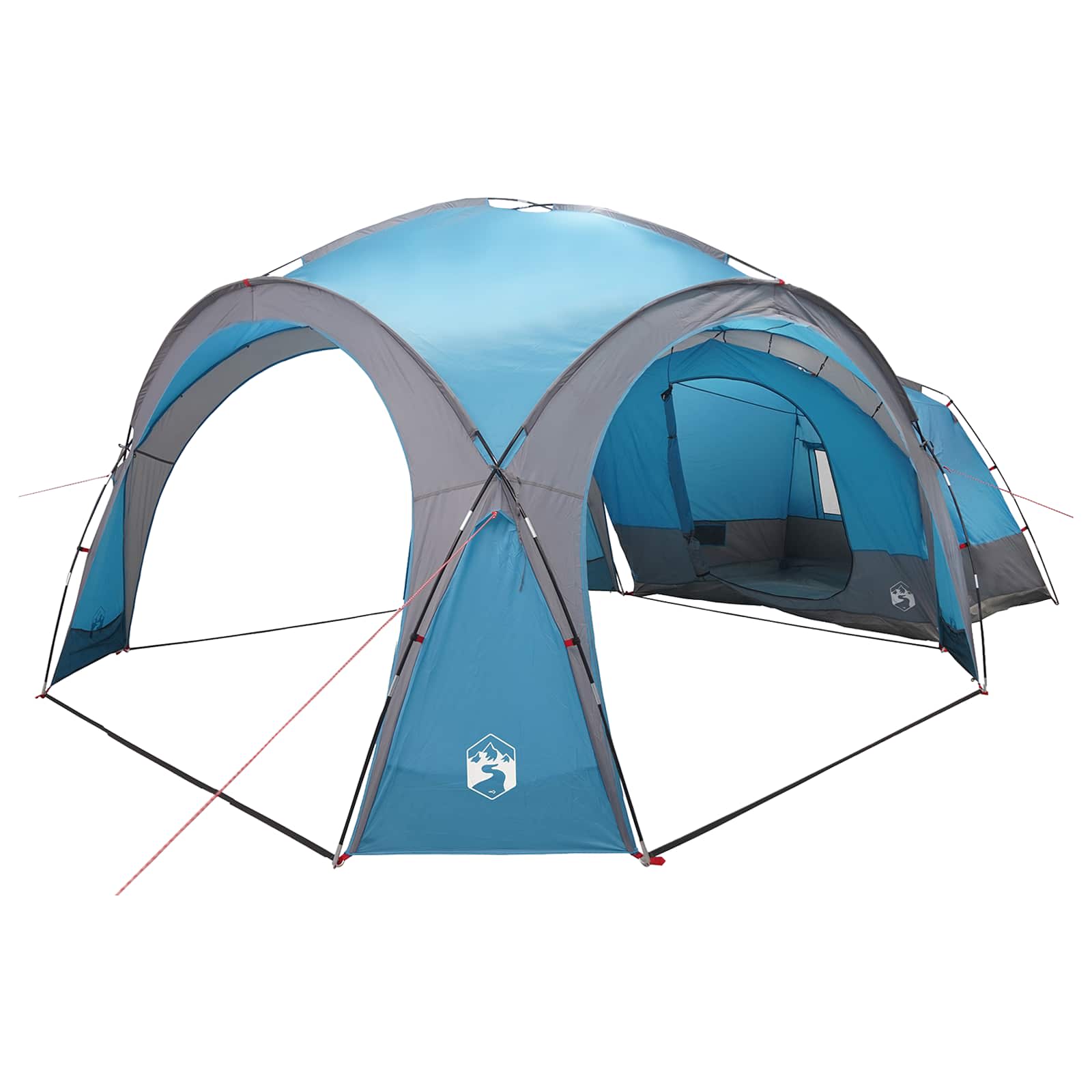 Tenda Laterale Blu 643 x 408 x 260 cm Poliestere e Acciaio