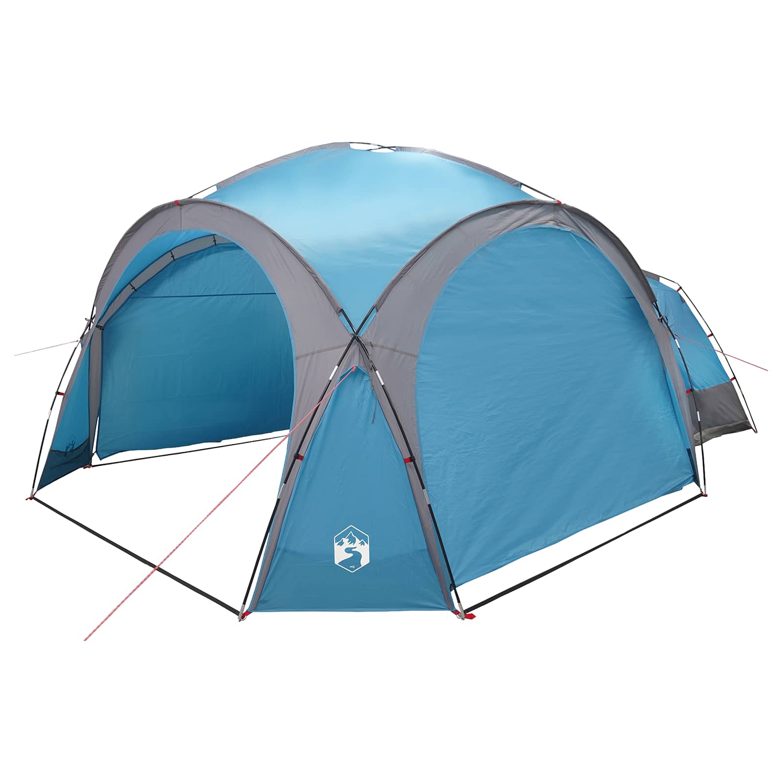 Tenda Laterale Blu 643 x 408 x 260 cm Poliestere e Acciaio