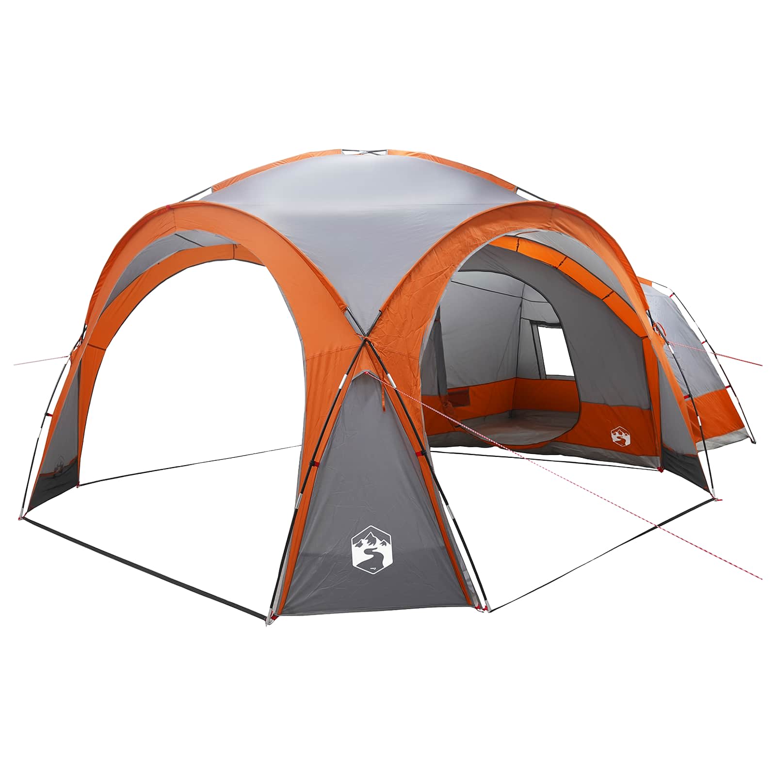 Tenda Laterale Grigio e arancione 410 x 410 x 250 cm