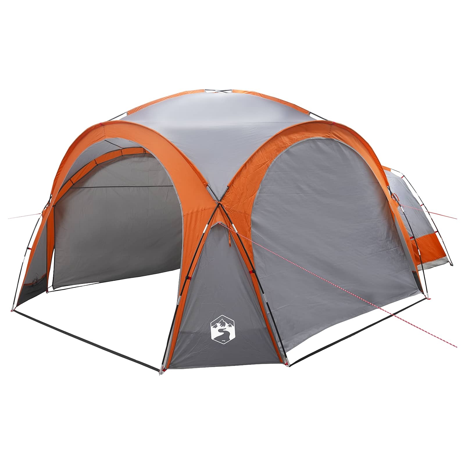 Tenda Laterale Grigio e arancione 410 x 410 x 250 cm