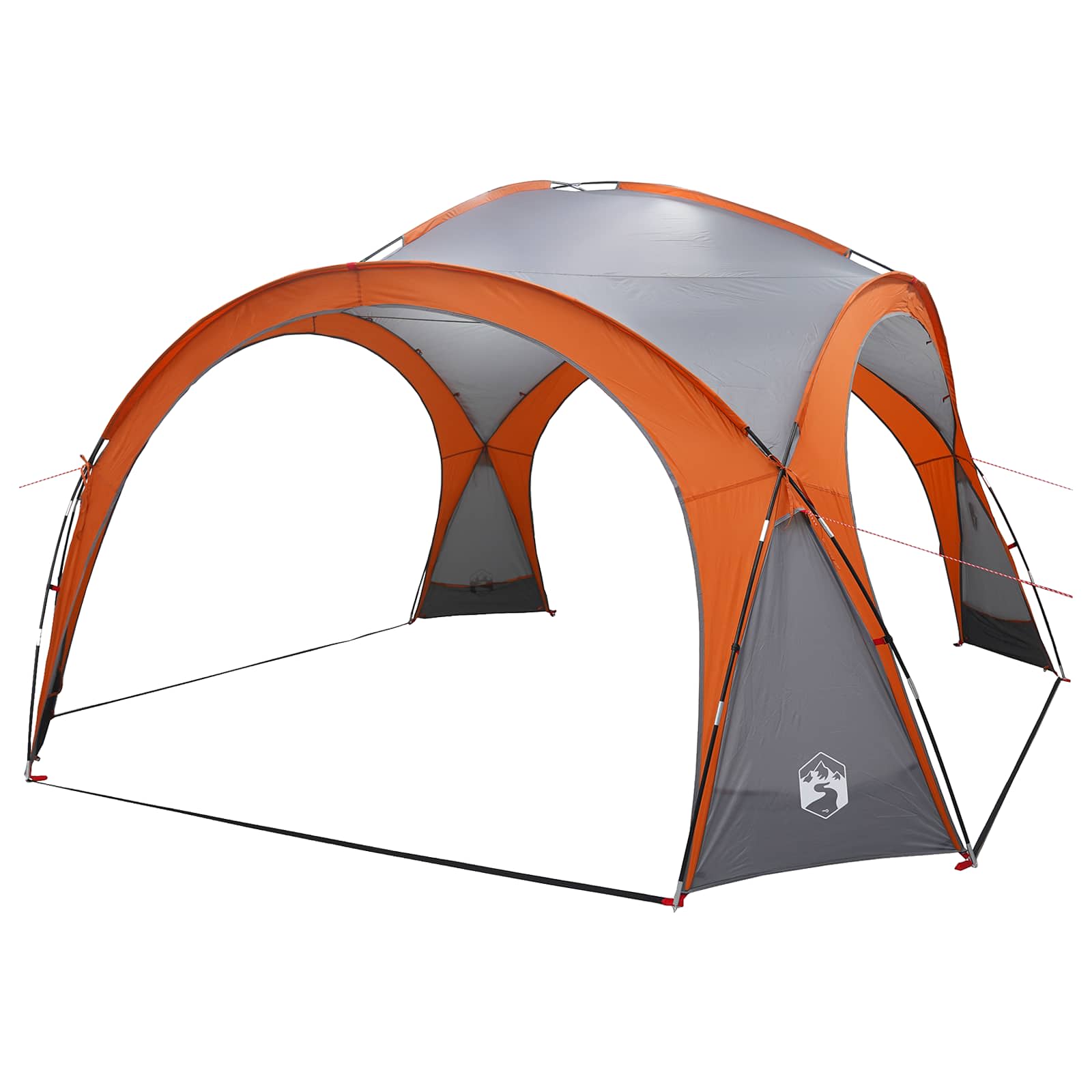 Tenda Laterale Grigio e arancione 410 x 410 x 250 cm