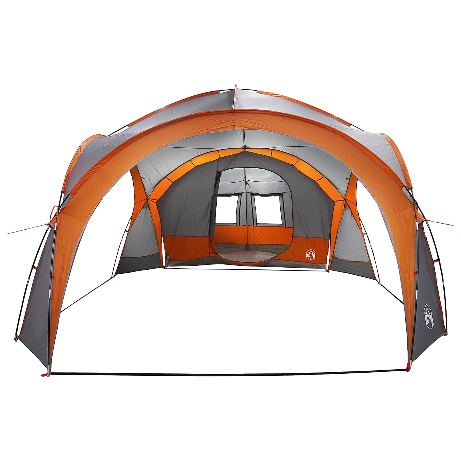 Tenda Laterale Grigio e arancione 410 x 410 x 250 cm
