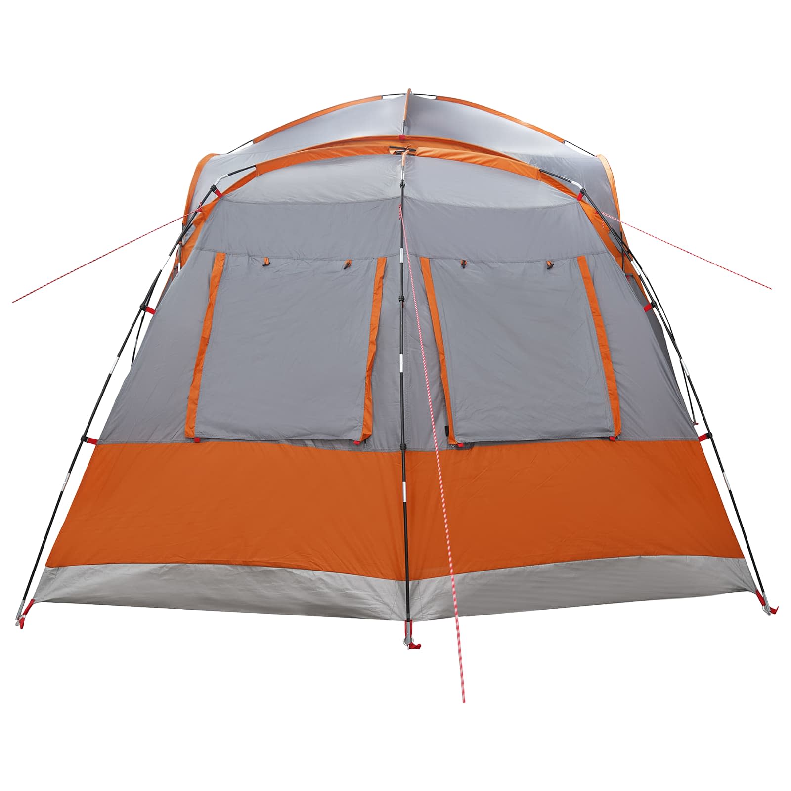 Tenda Laterale Grigio e arancione 410 x 410 x 250 cm