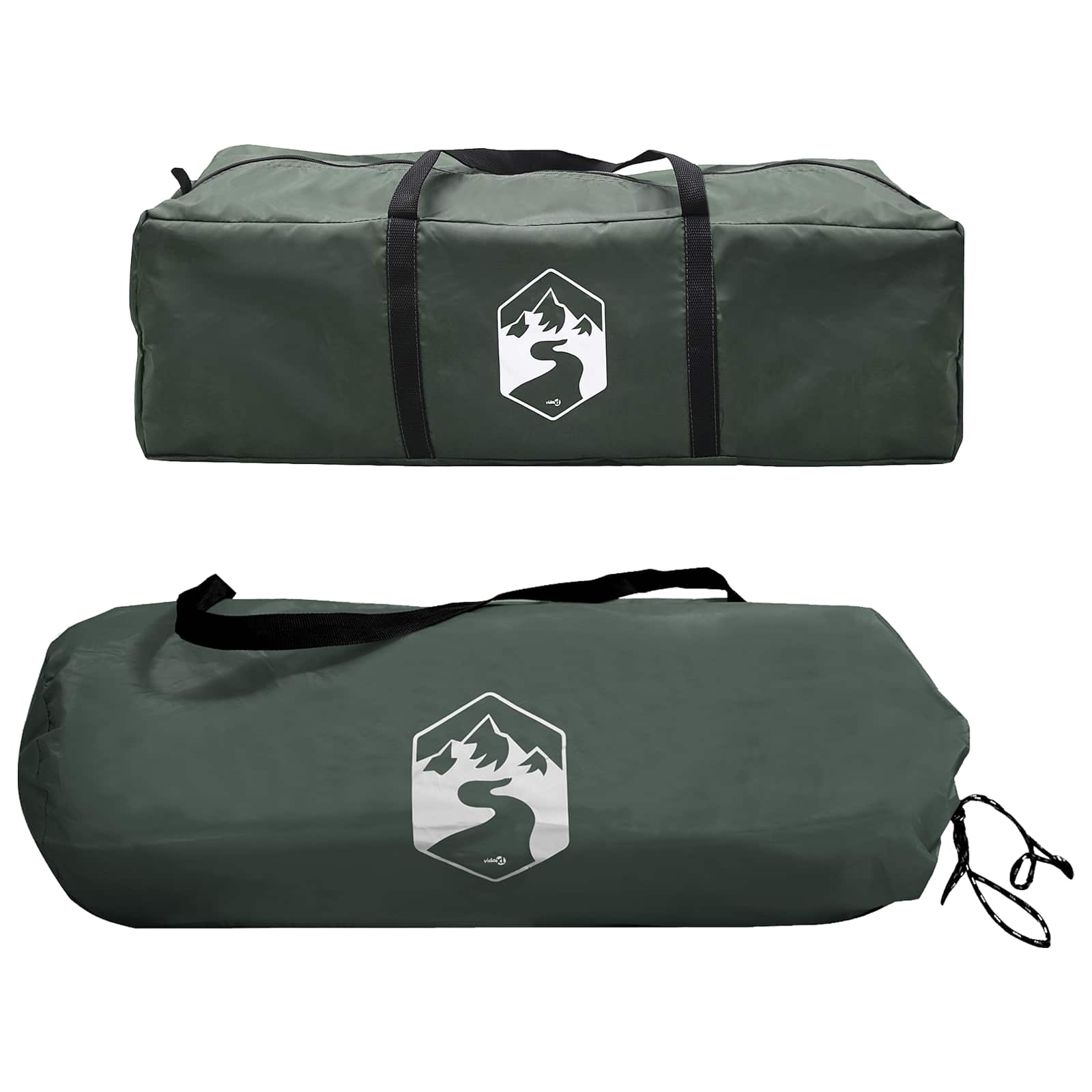 Tenda Laterale Verde militare 410 x 410 x 250 cm