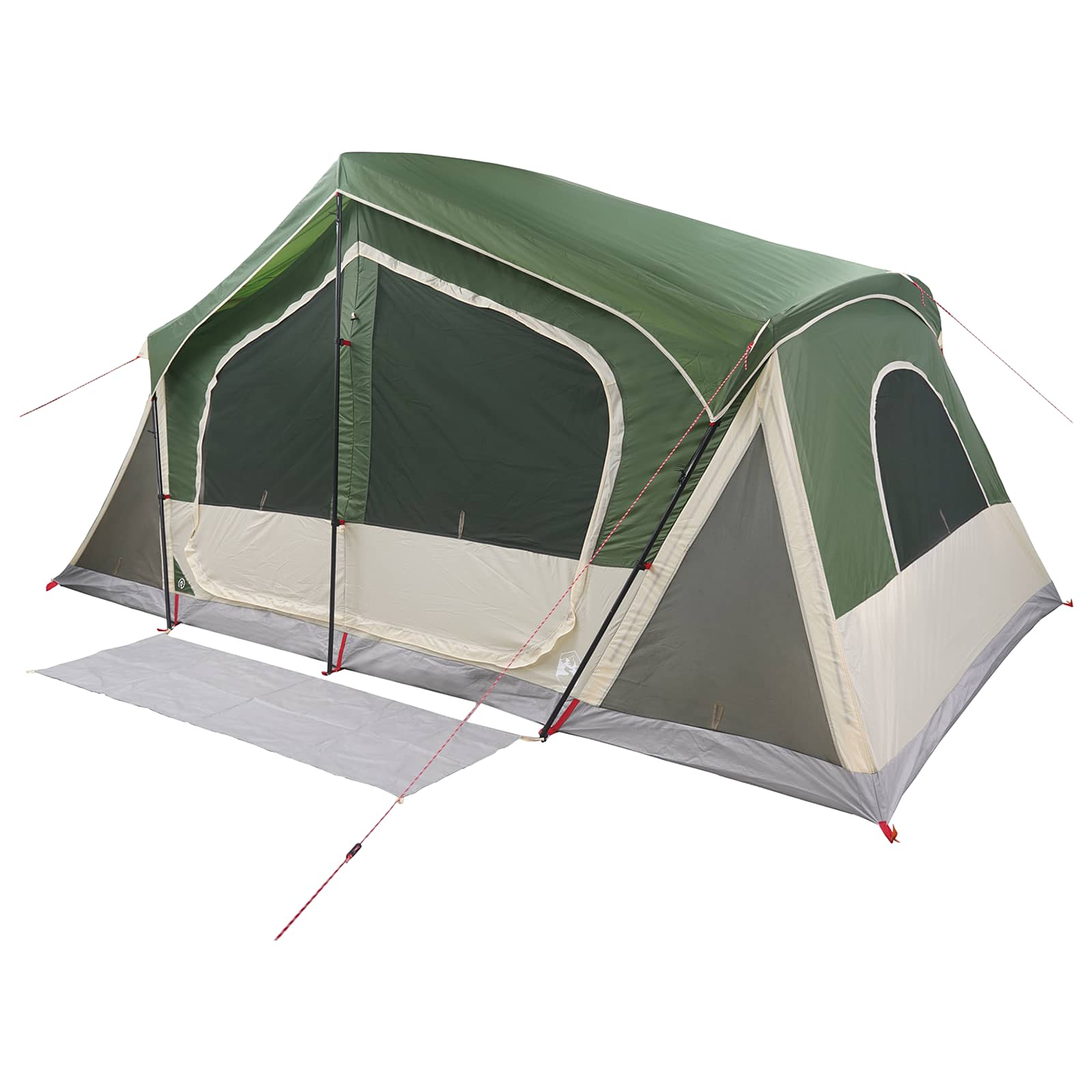 Tenda Capanna Verde 10 persone Poliestere e Acciaio