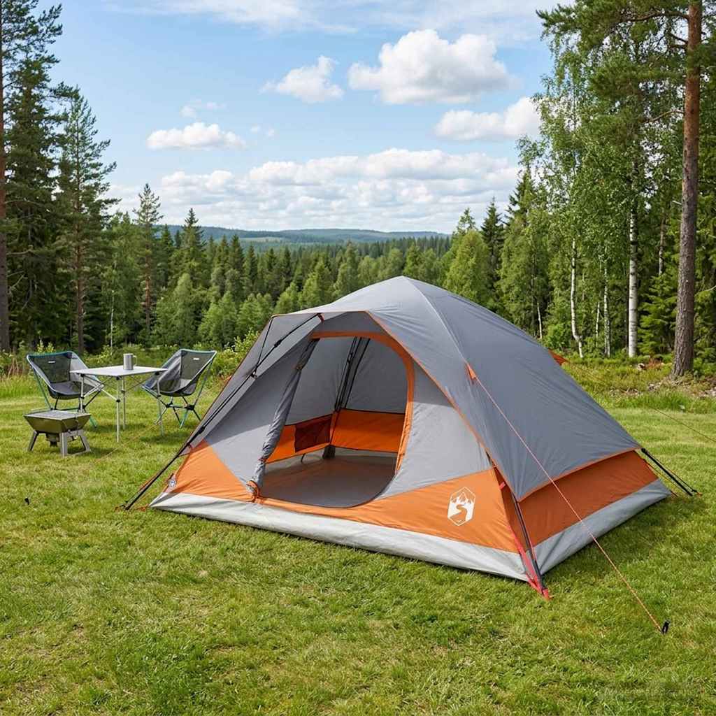 Tenda Istantanea Grigio e arancione 305 x 215 x 140 cm