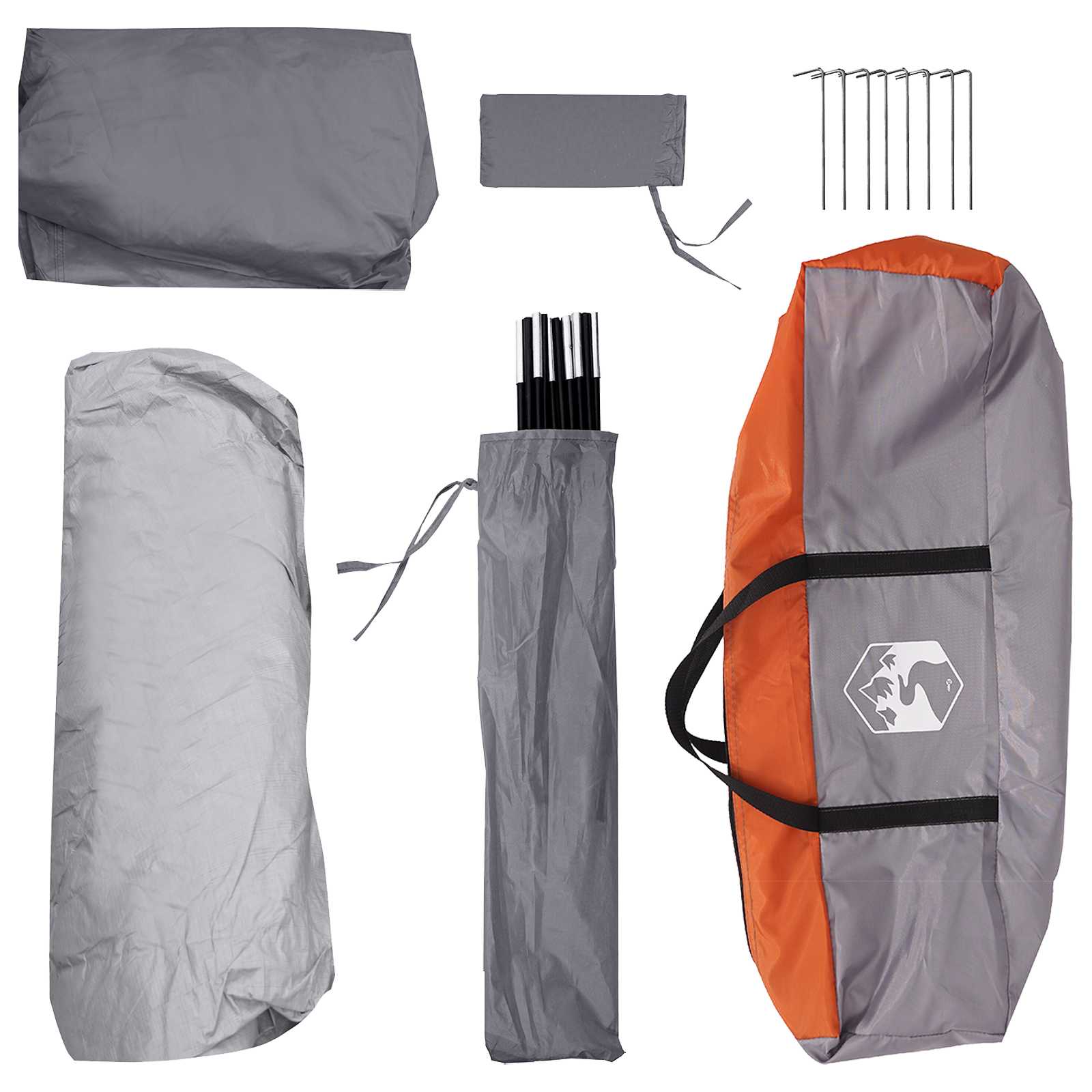 Tenda Istantanea Grigio e arancione 305 x 215 x 140 cm